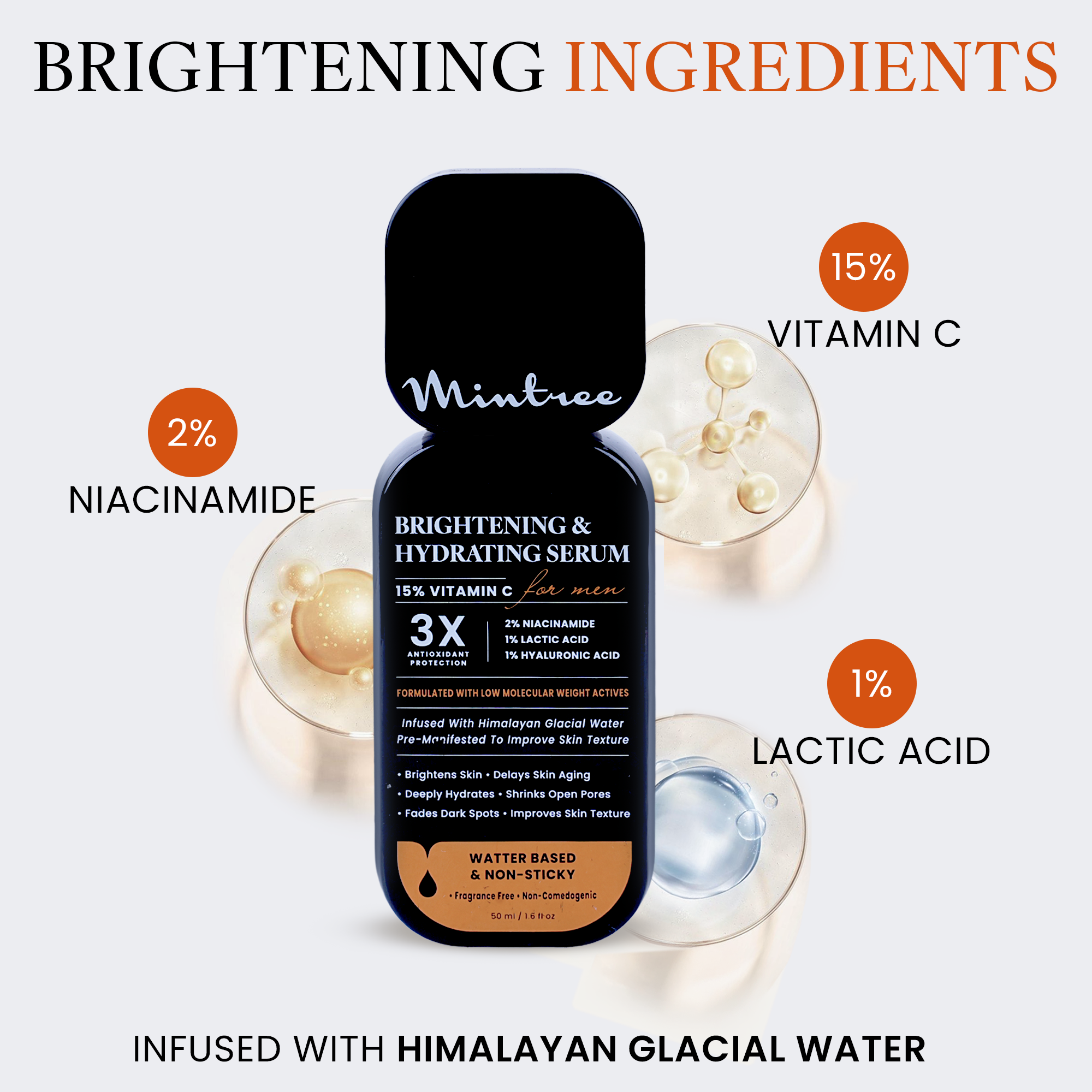 BRIGHTENING & HYDRATING VITAMIN C SERUM (MENS)
