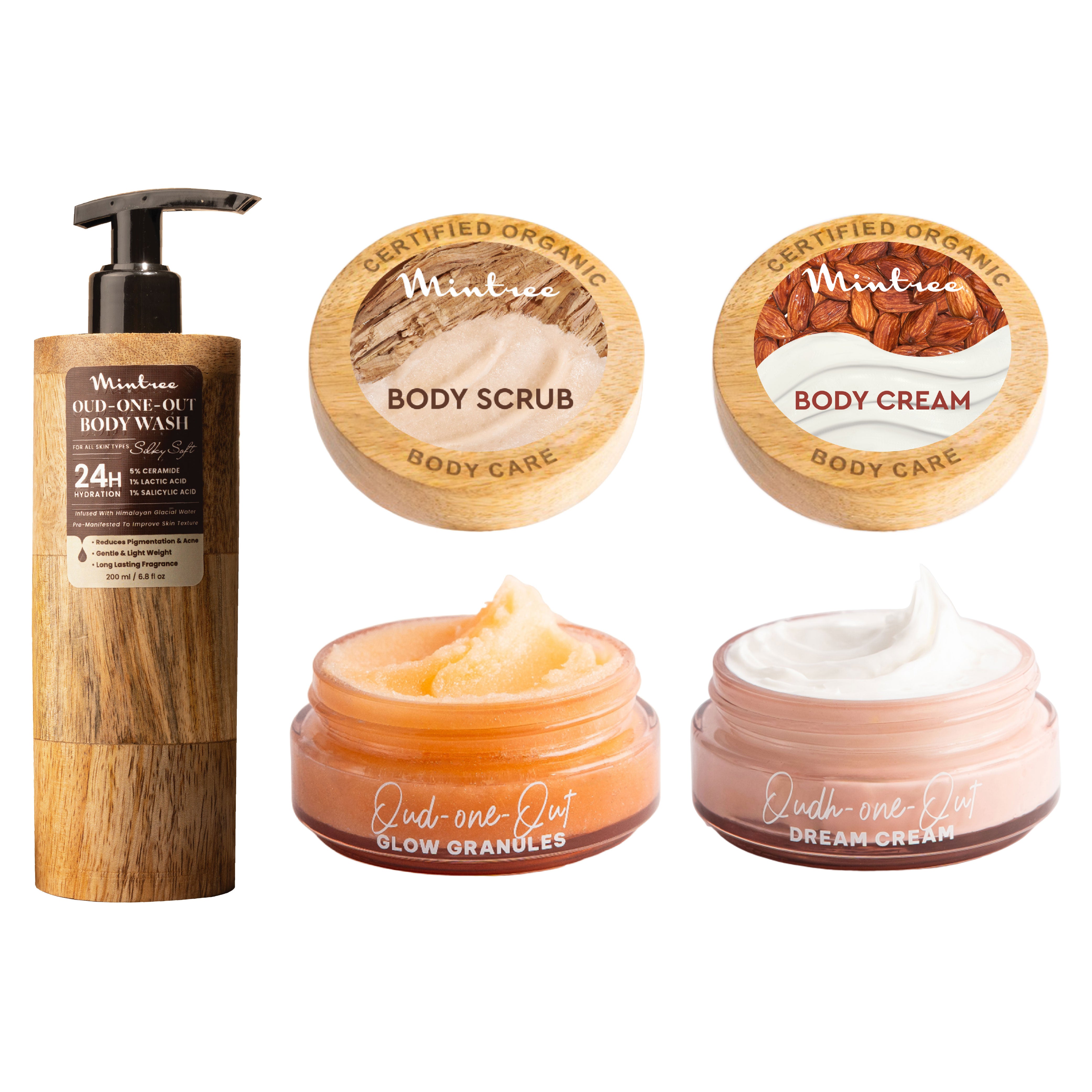 Oud Body Wash, Body Scrub & Body Butter