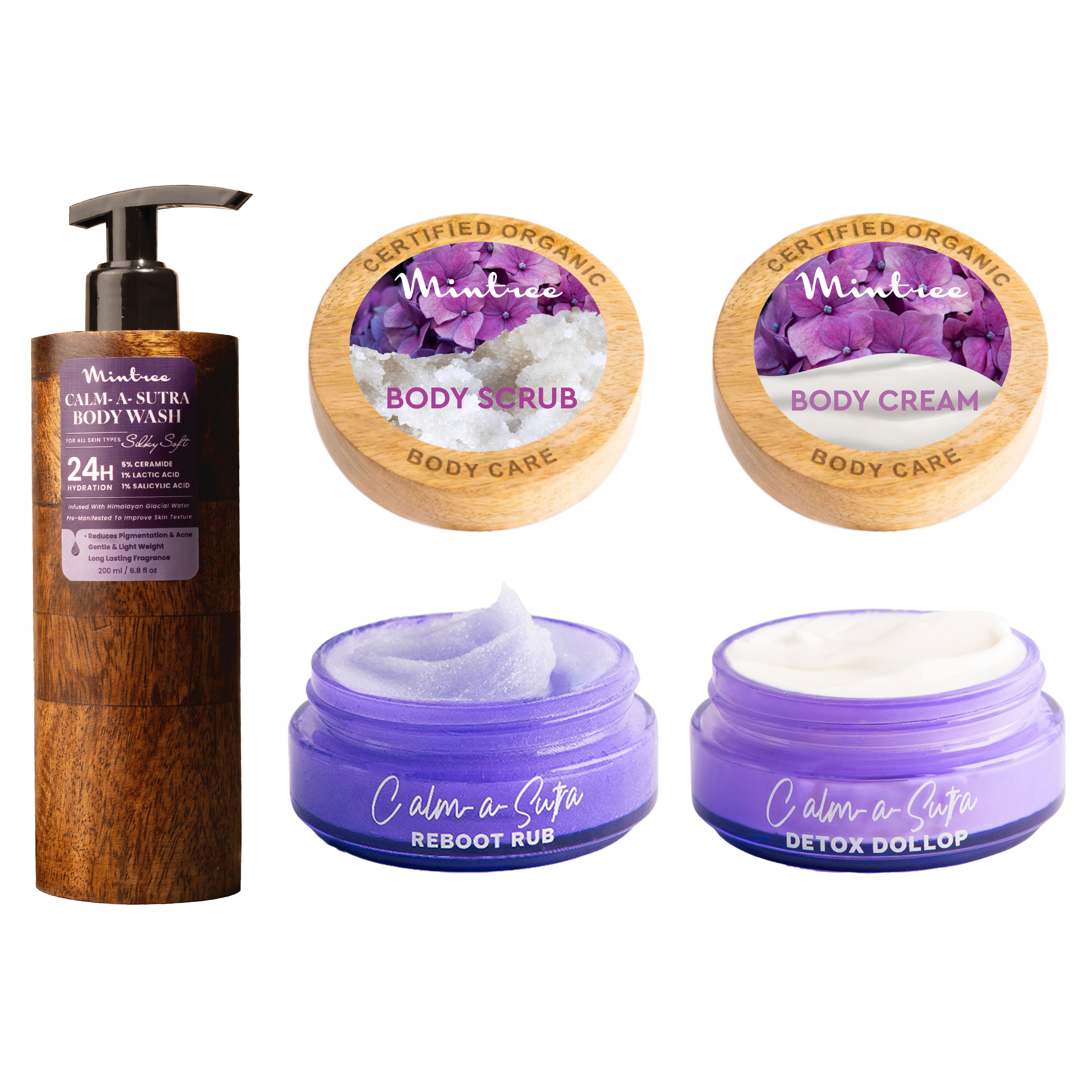 Floral Body Wash, Body Scrub & Body Butter