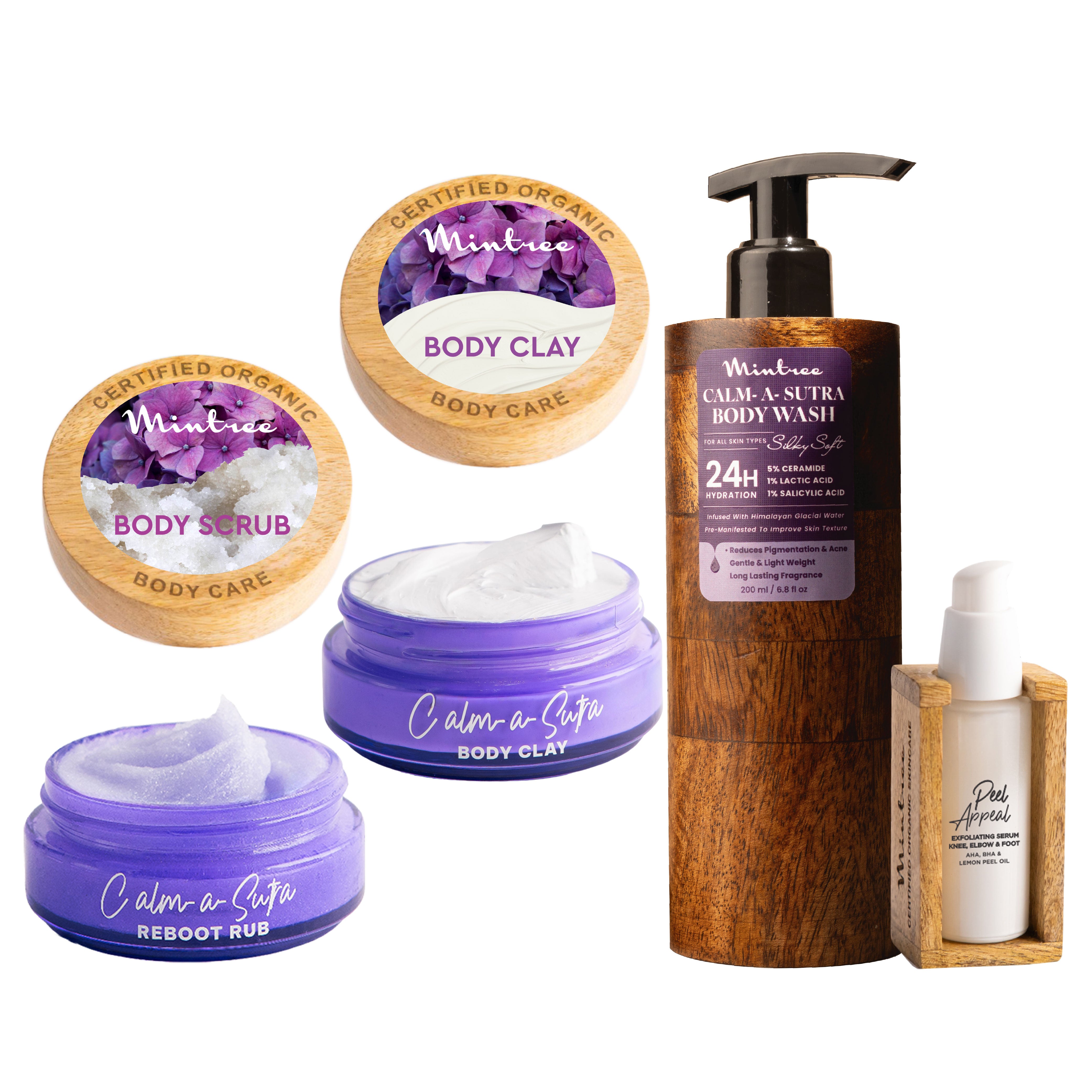 Floral Body Scrub, Body Butter, Body Wash & Peel Appeal