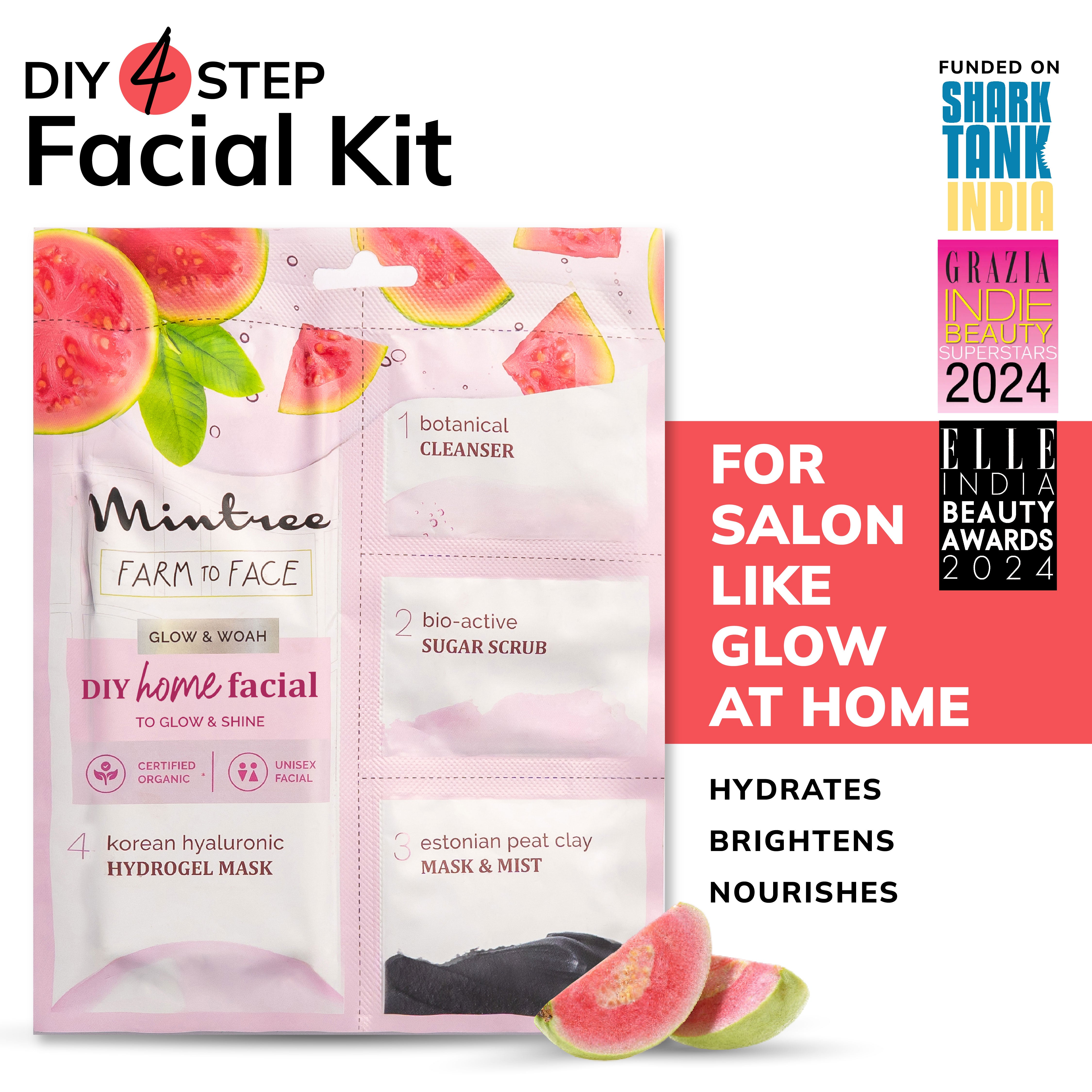 GLOWING DIY Home Facial (Guava)