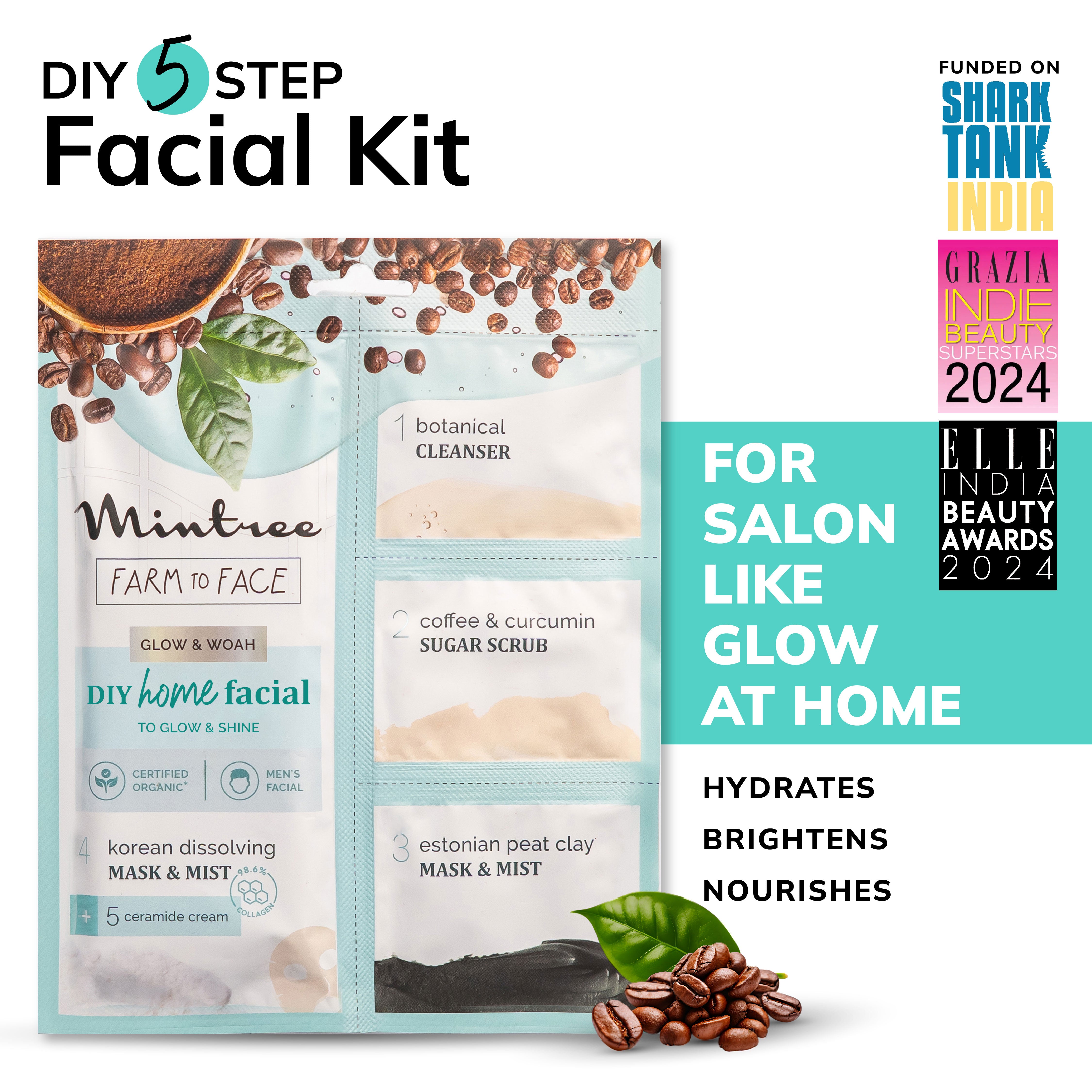 BRIGHTENING DIY Home Facial (Coffee)