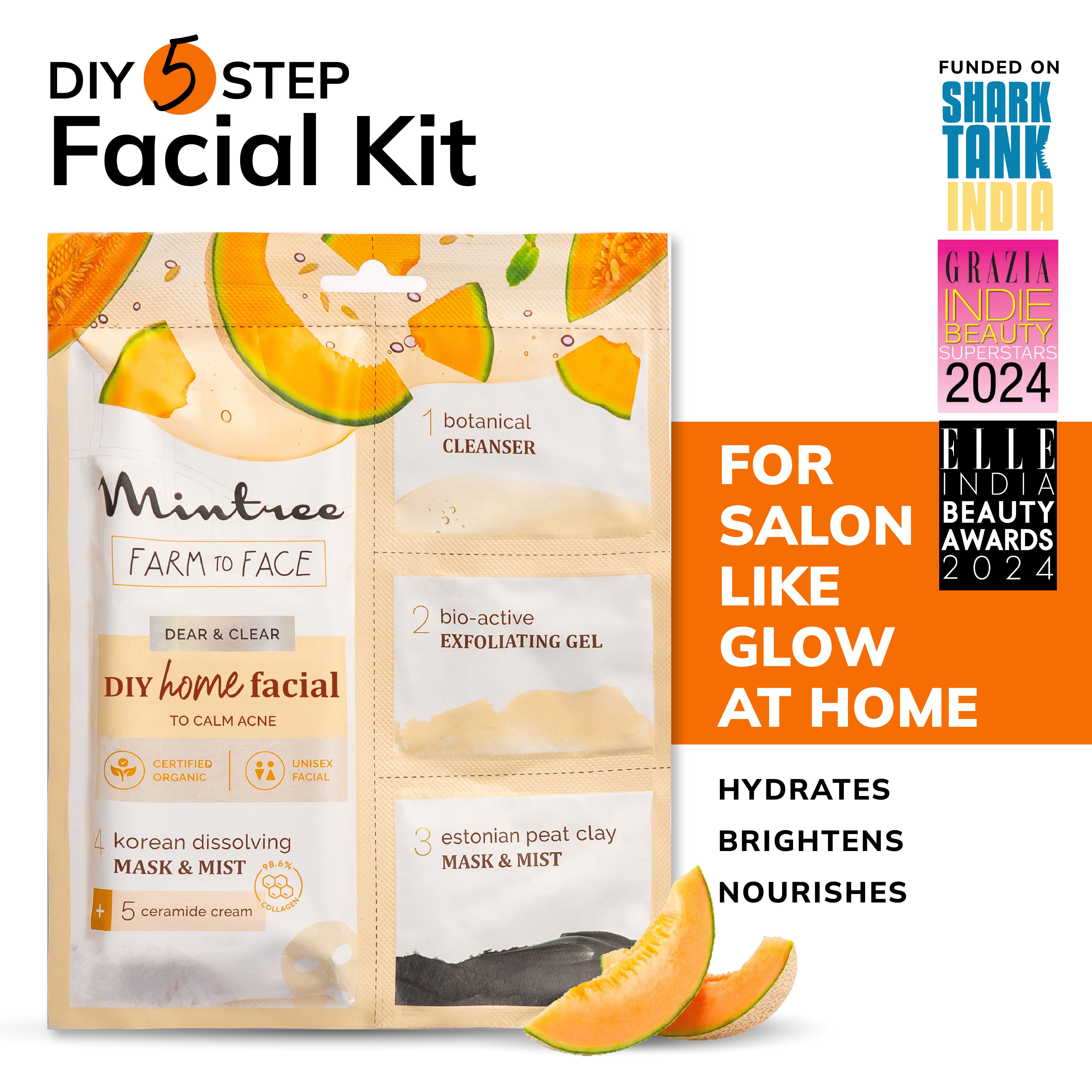 CALMING DIY Home Facial (Muskmelon)