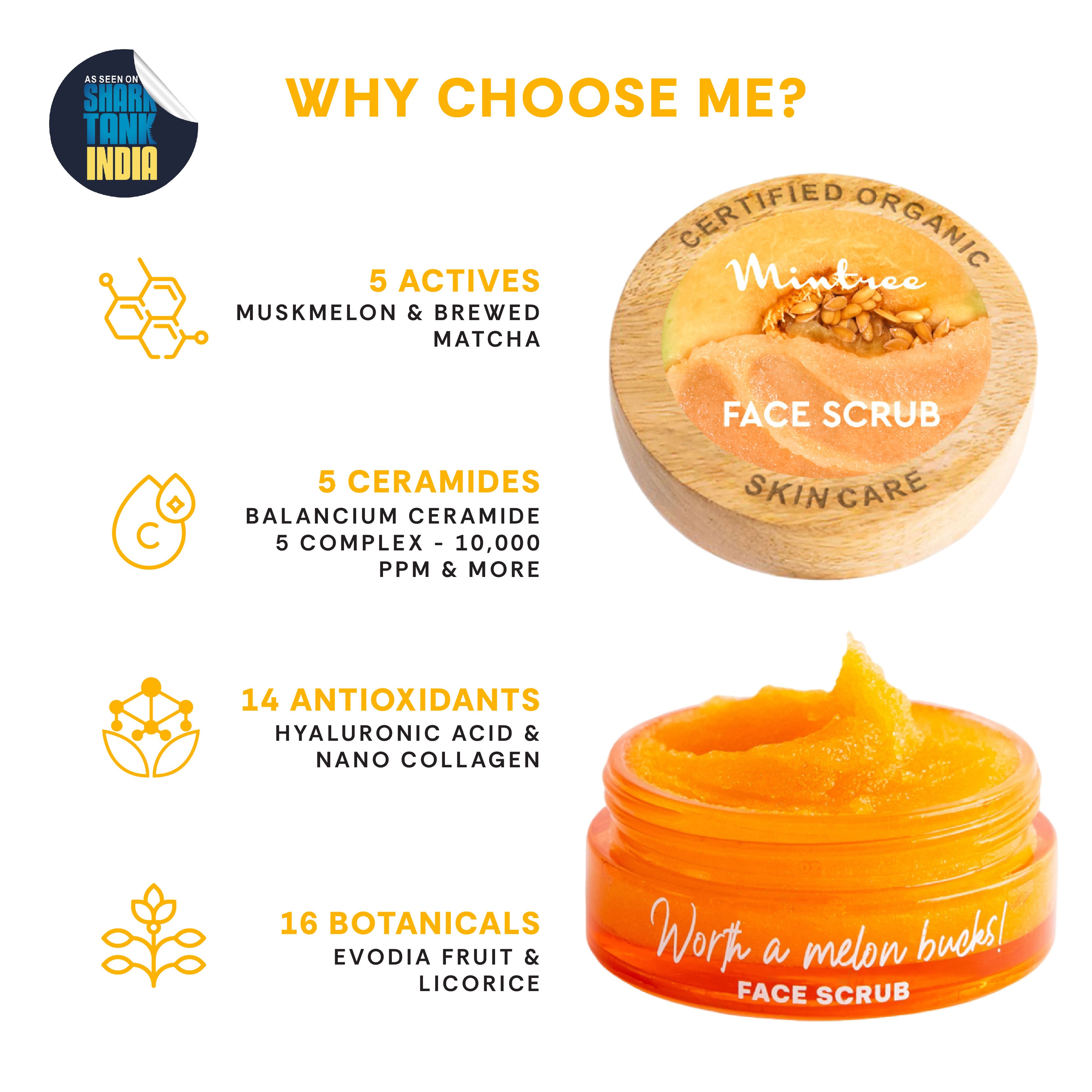 BRIGHTENING Melon Face Scrub 60 gm