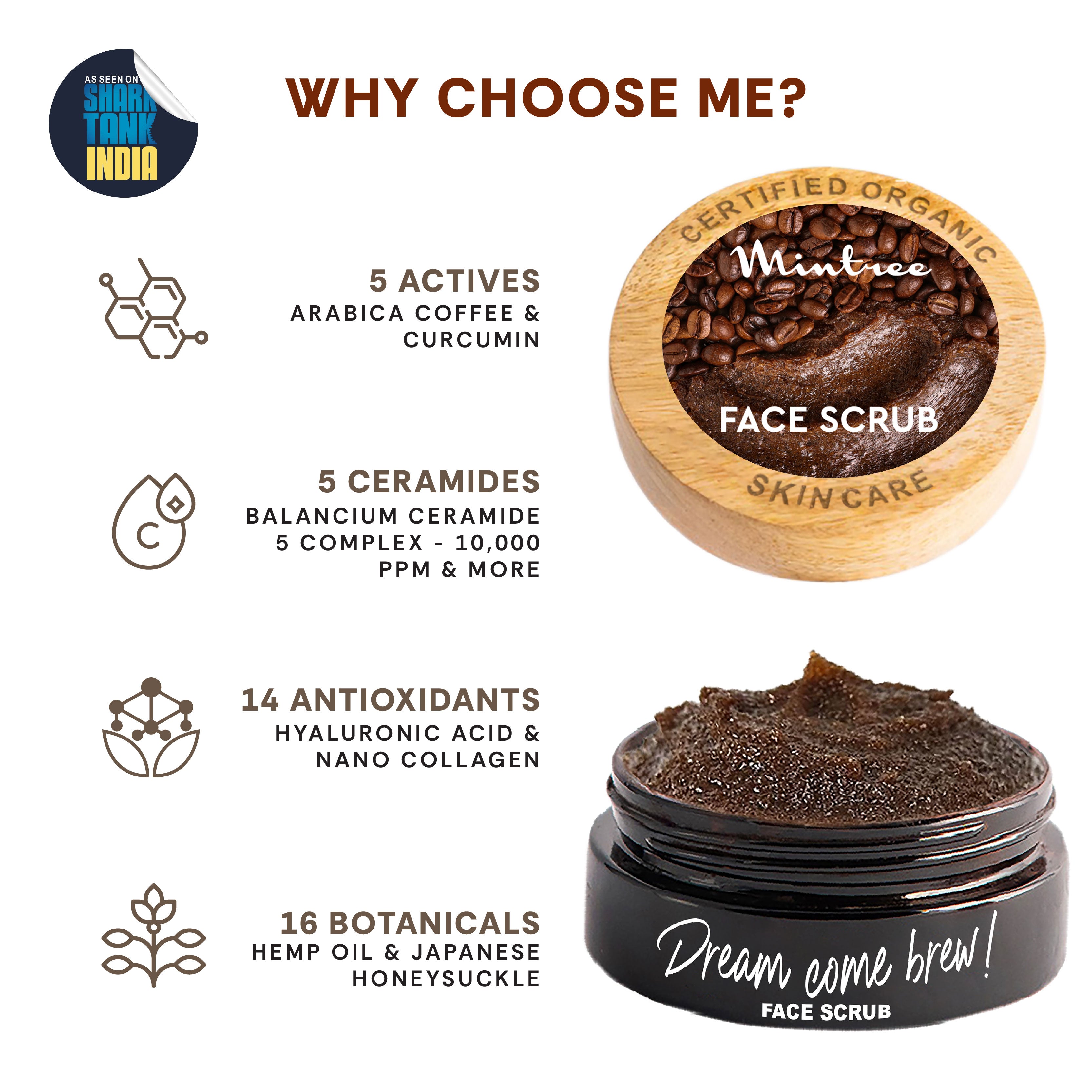 BRIGHTENING Coffee Face Scrub 60 gm