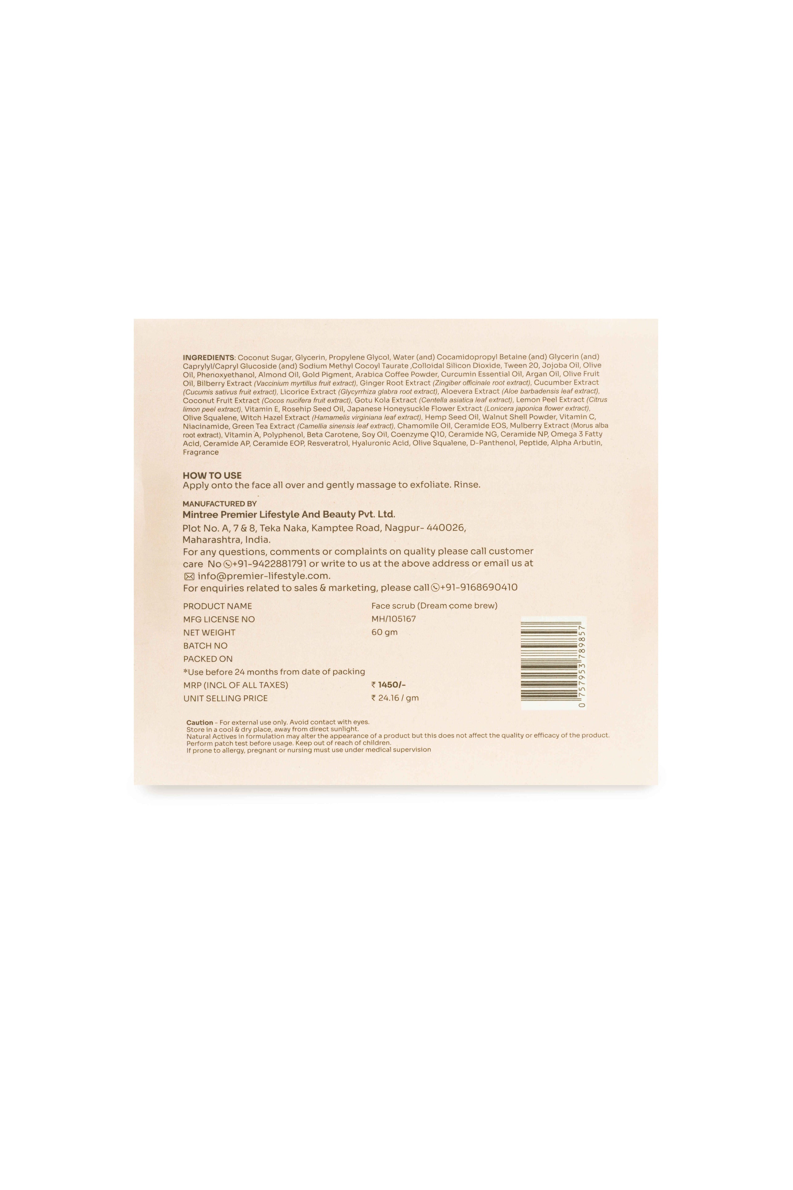 BRIGHTENING Coffee Face Scrub 60 gm