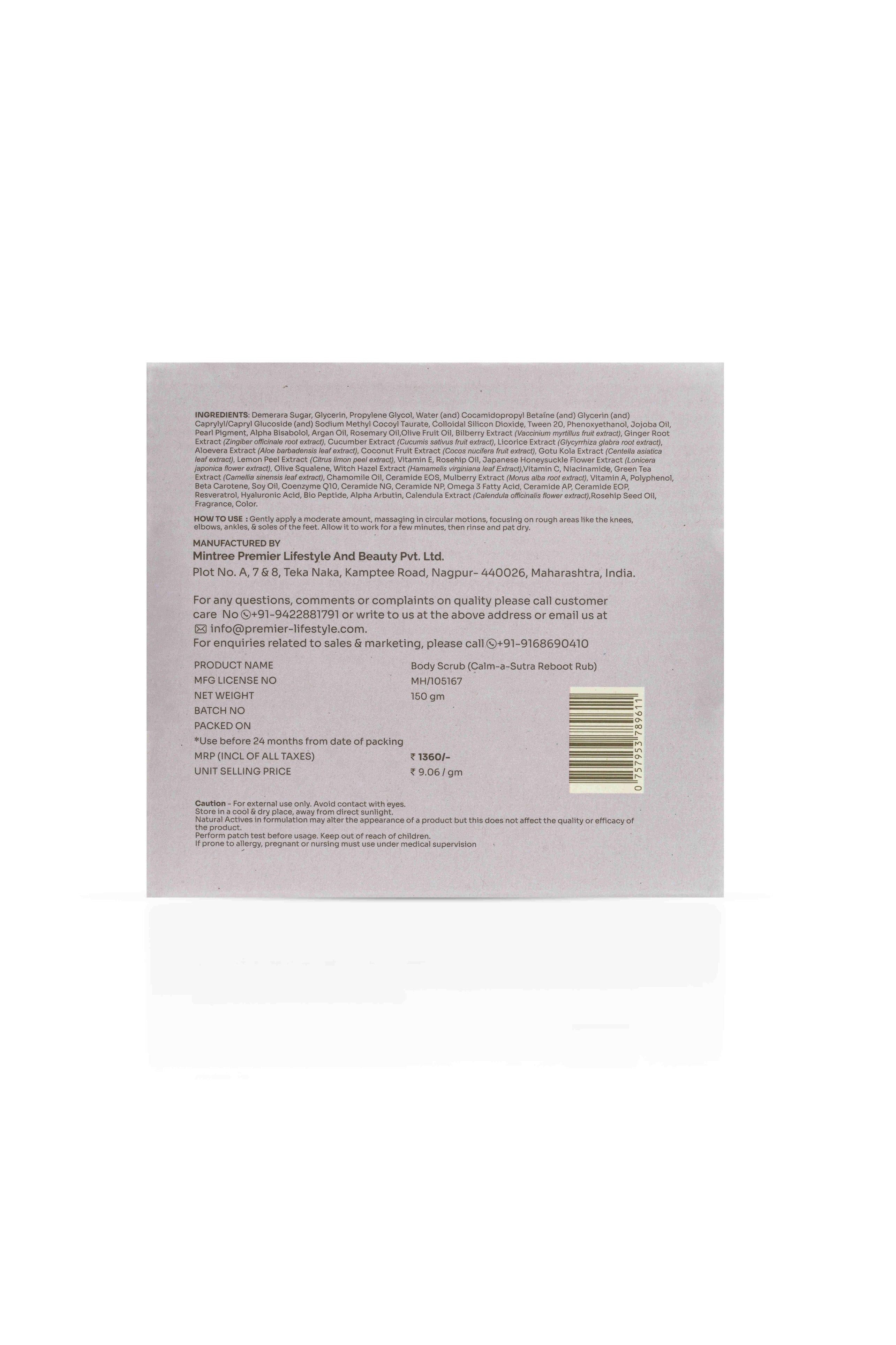 BRIGHTENING Calm-A-Sutra Body Scrub 150 gm