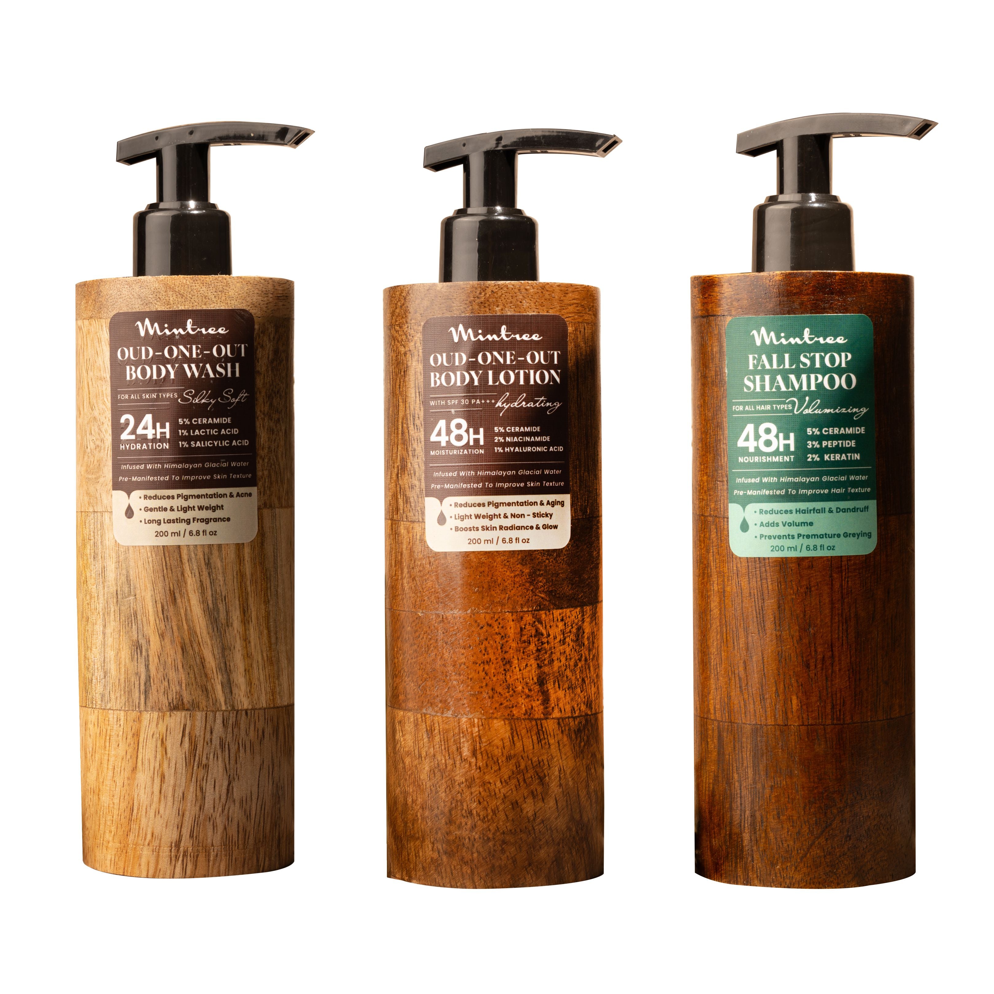 Oud Body Wash, Body Lotion & Shampoo