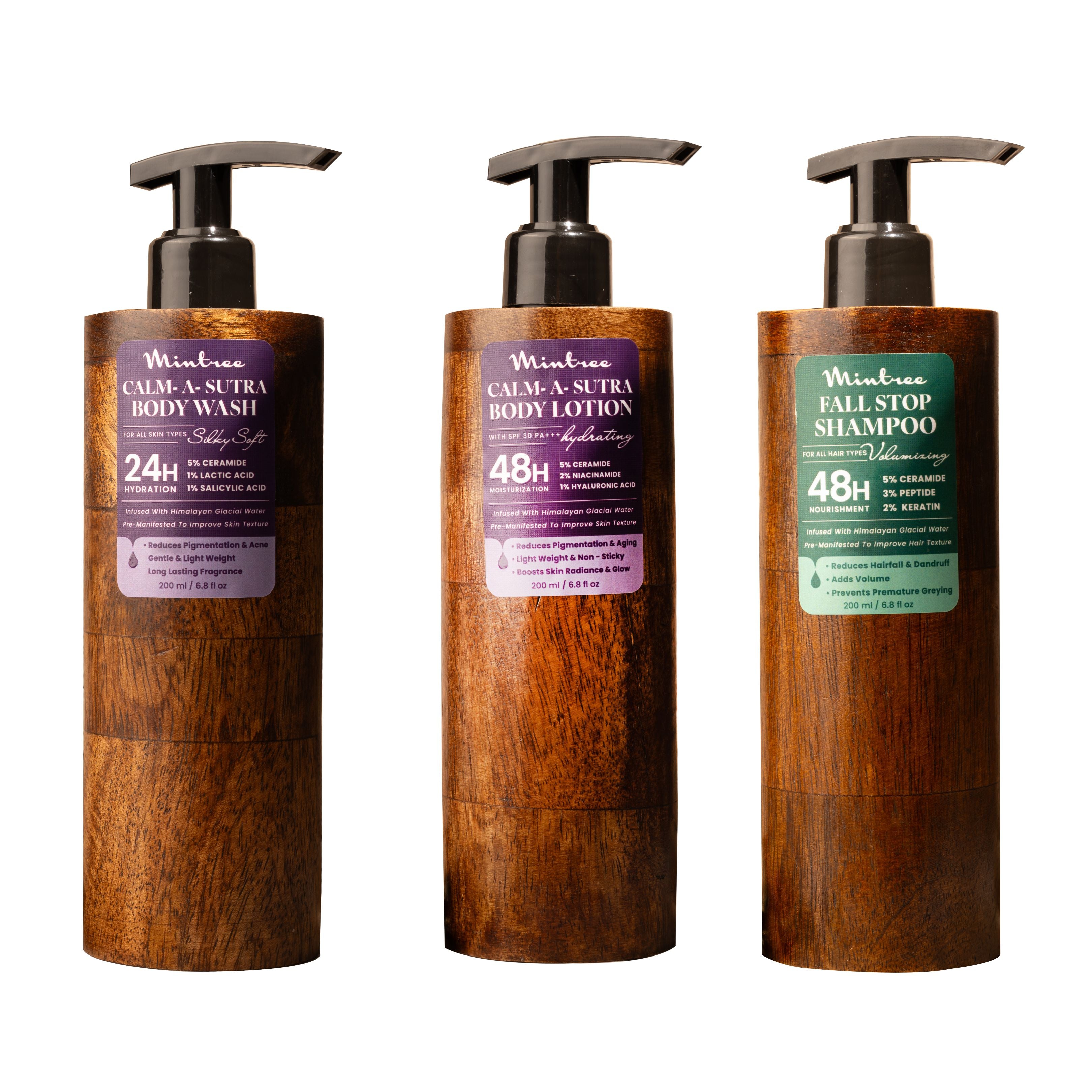 Floral Body Wash, Body Lotion & Shampoo