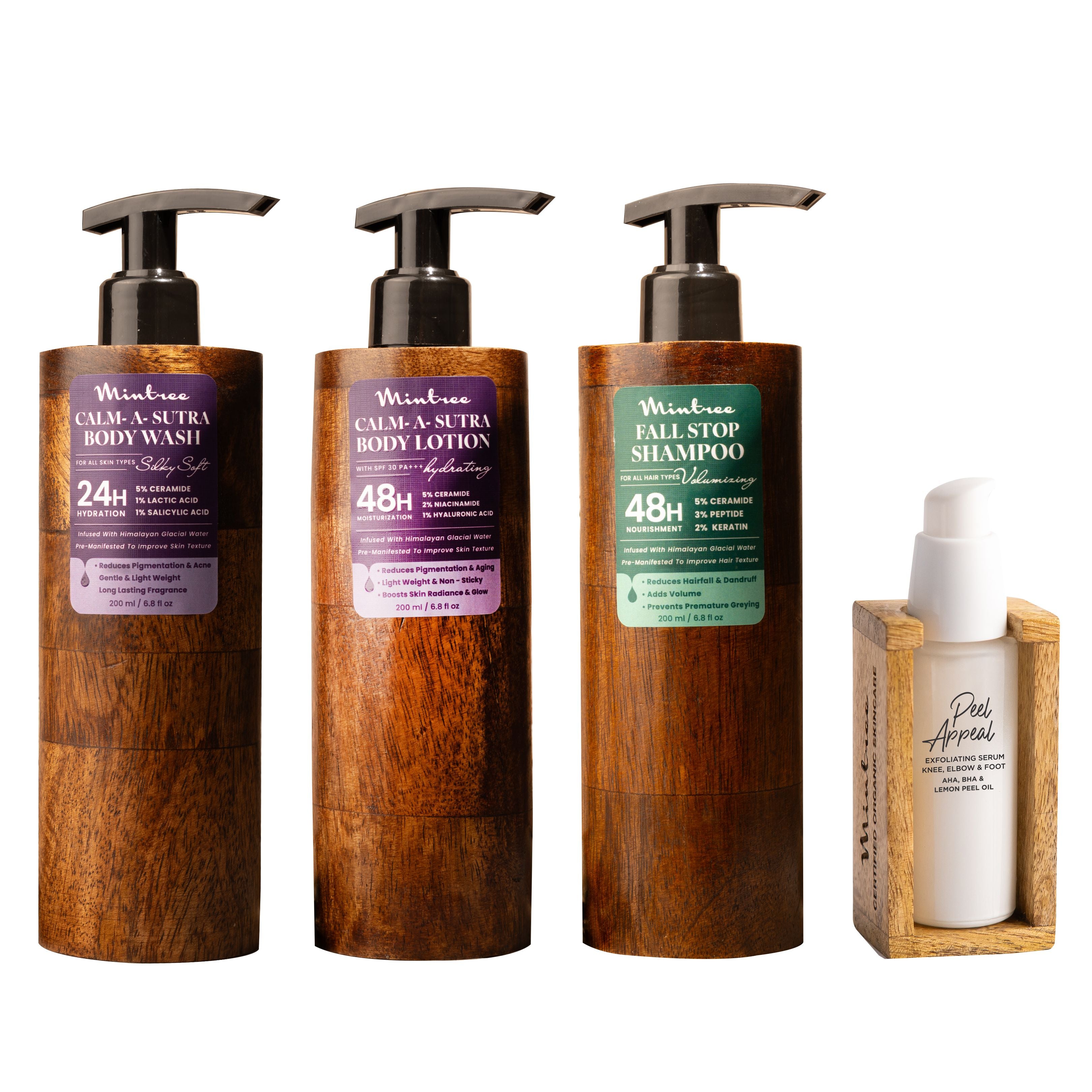 Floral Body Wash, Body Lotion, Shampoo & Peel Appeal