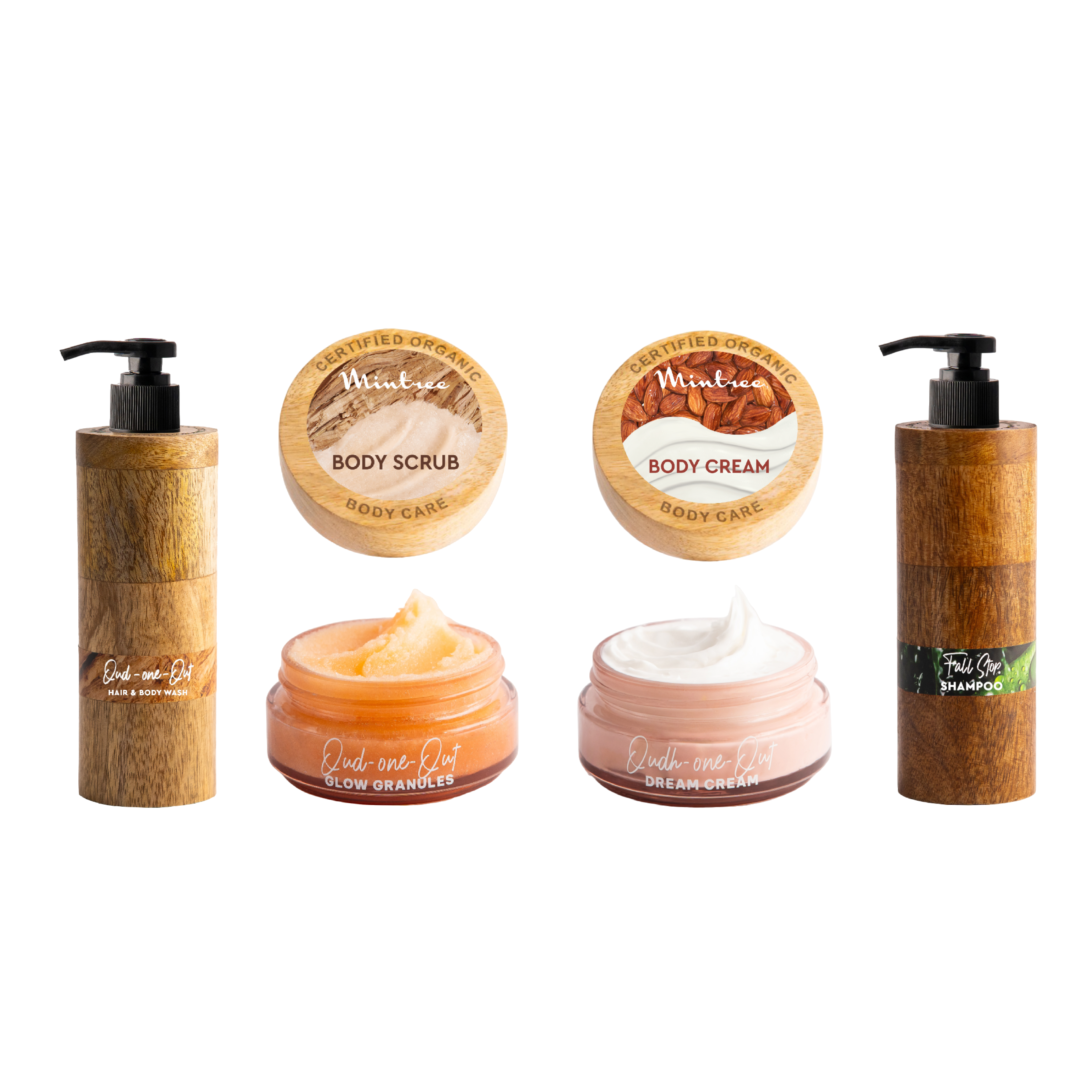 Oud Body Wash, Scrub, Butter & Shampoo