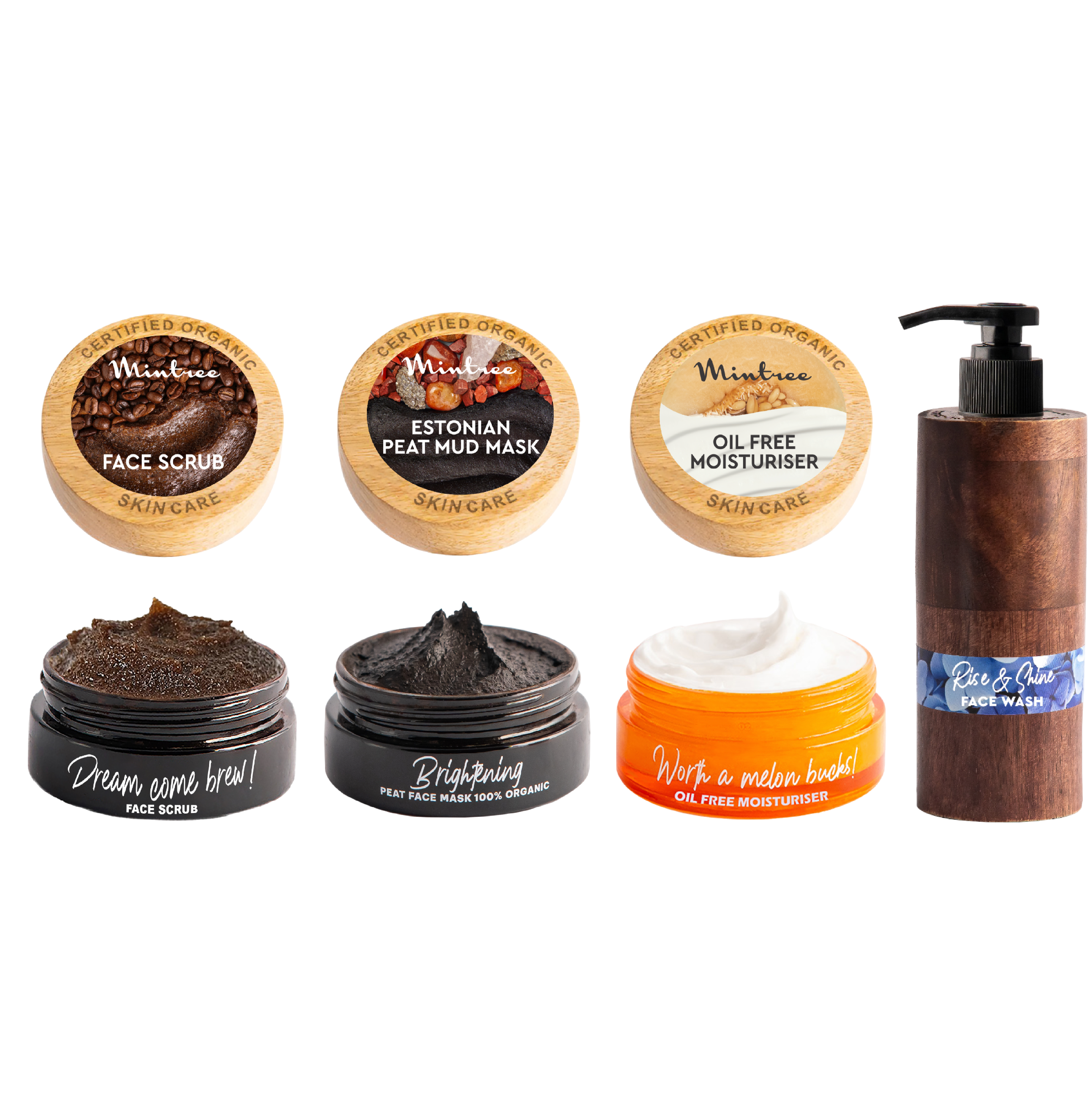 Coffee Face Scrub, Detan Mask, Moisturizer & Face Wash