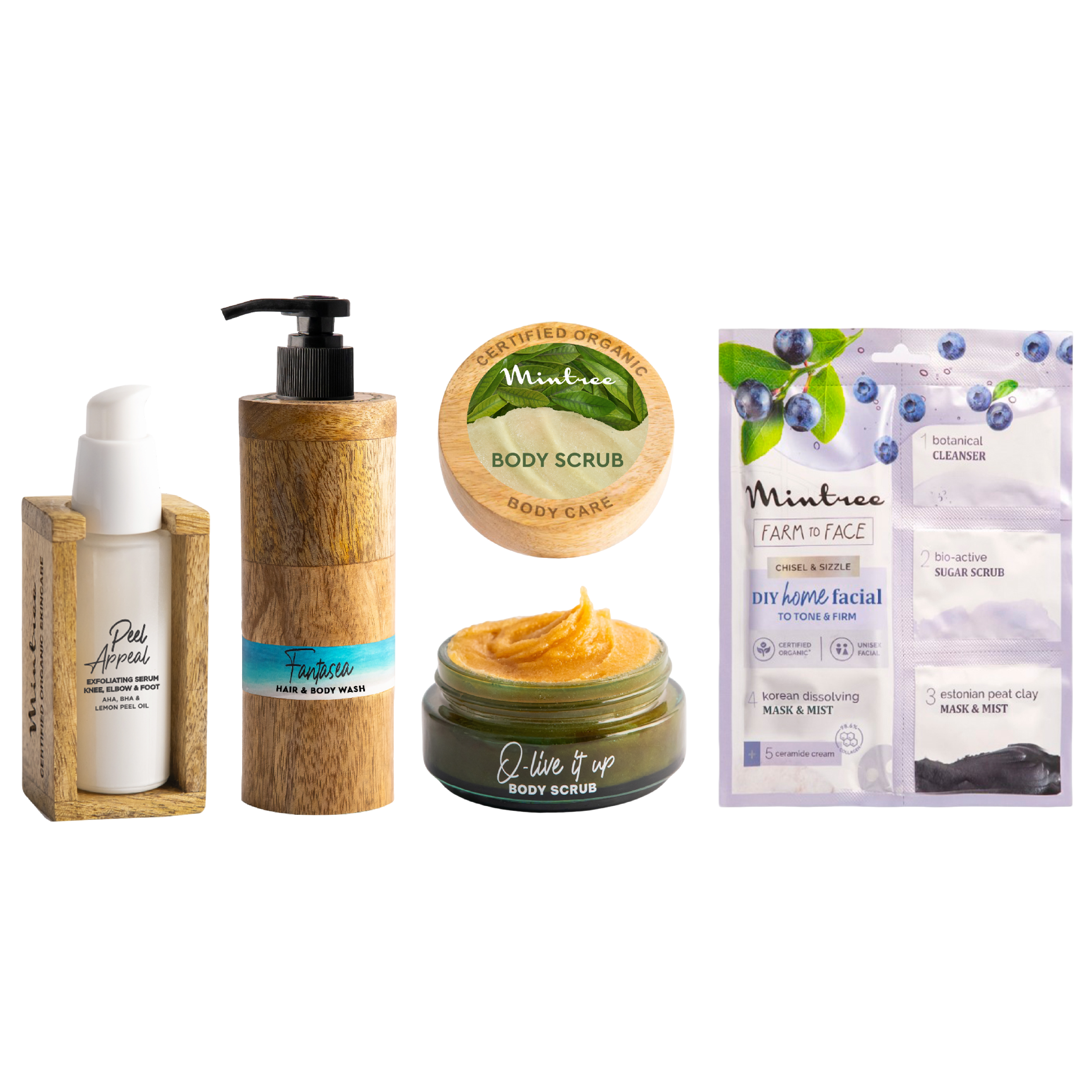 Fantasea Body Wash, Olive Scrub, Peel Appeal & DIY Facial