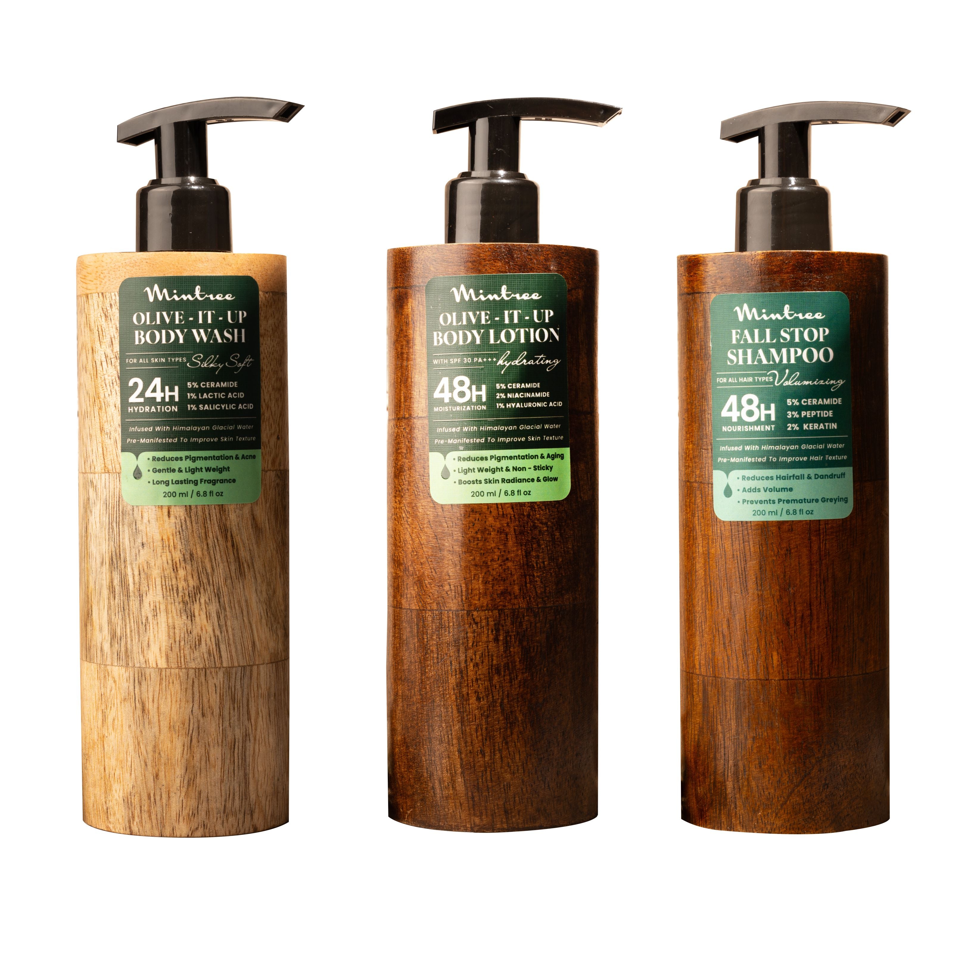 Olive Body Wash, Body Lotion & Shampoo
