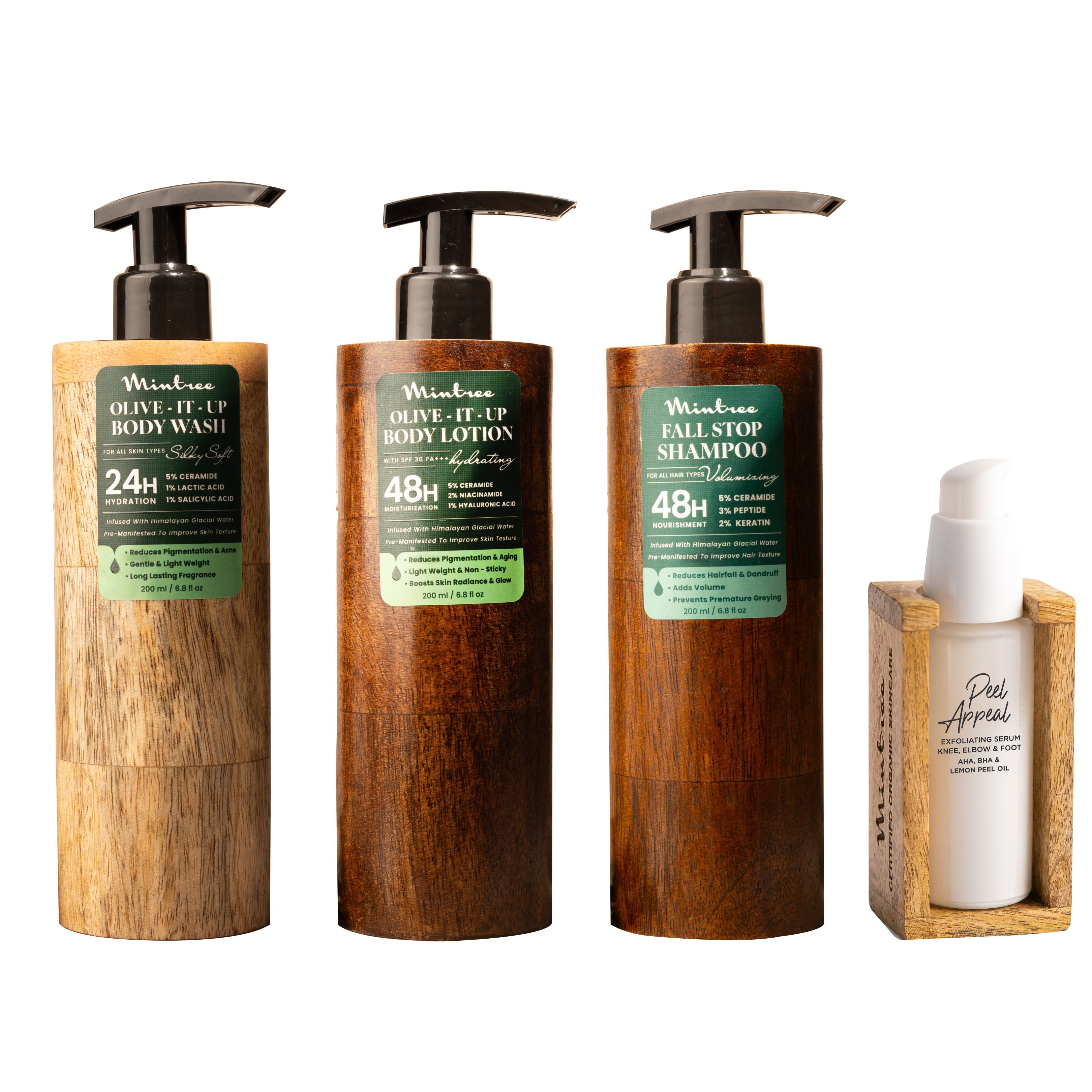 Olive Body Wash, Body Lotion, Shampoo & Peel Appeal