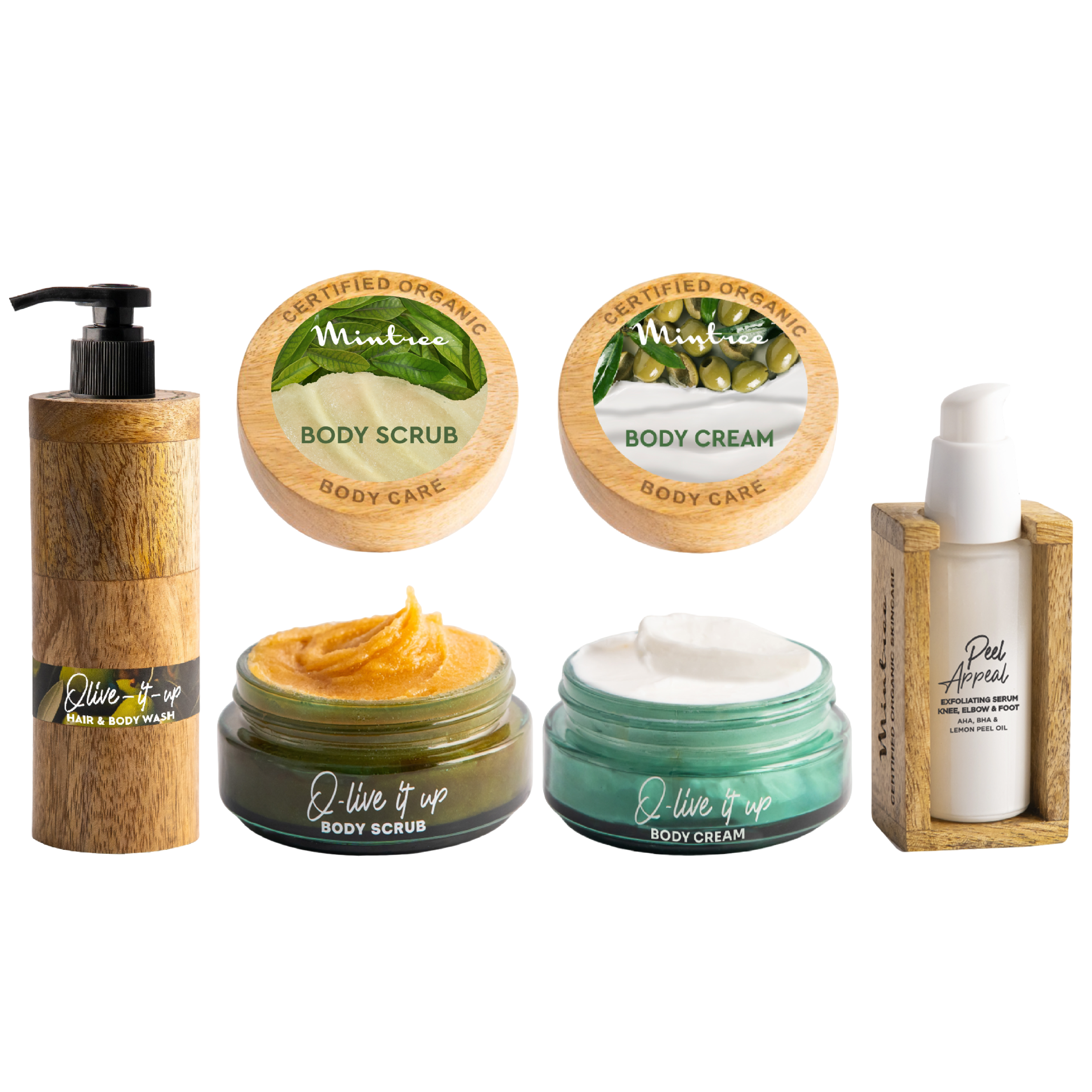 Peel Appeal Serum & Olive Body Wash,Body Scrub,Body Butter