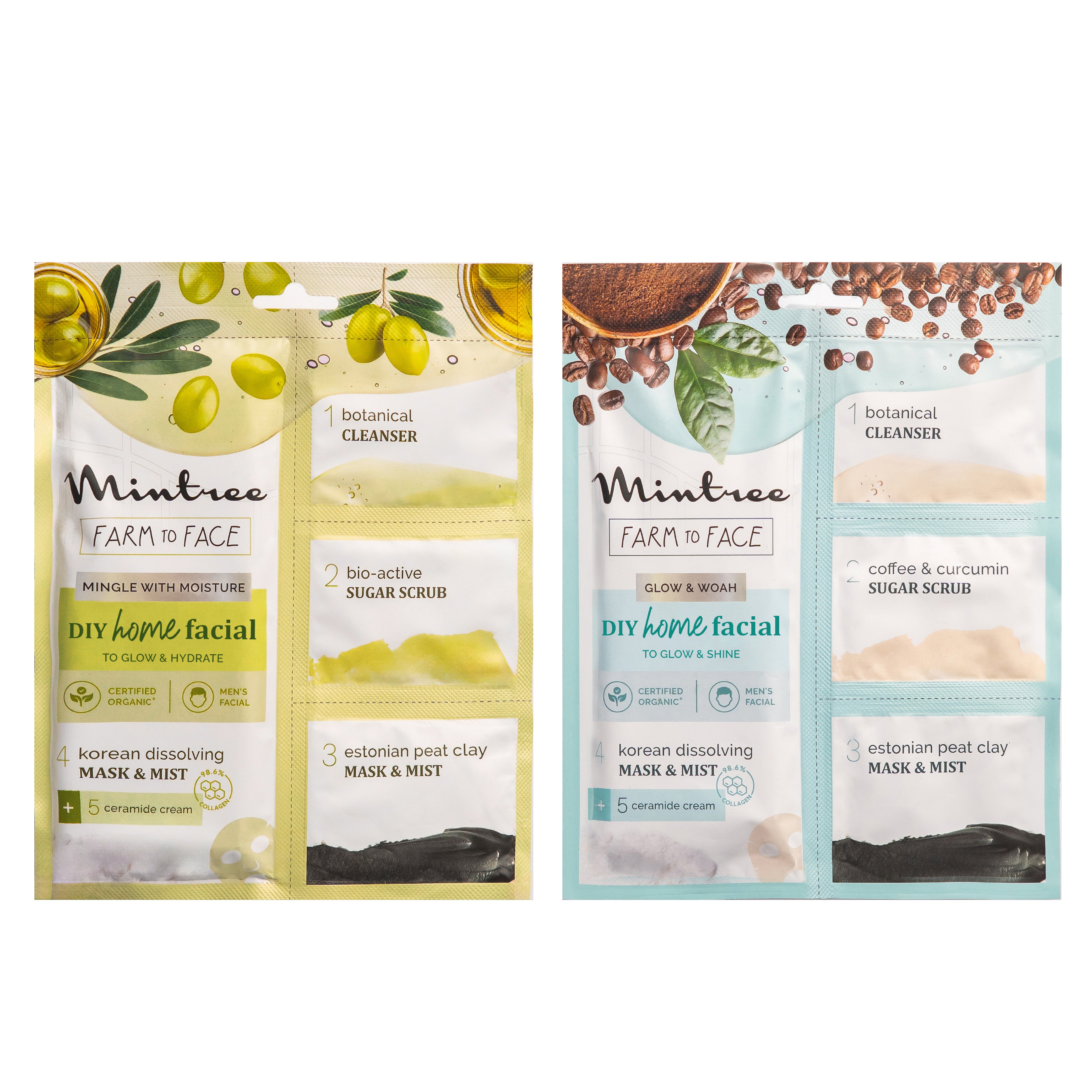 Olive & Coffee Home Facial Kit