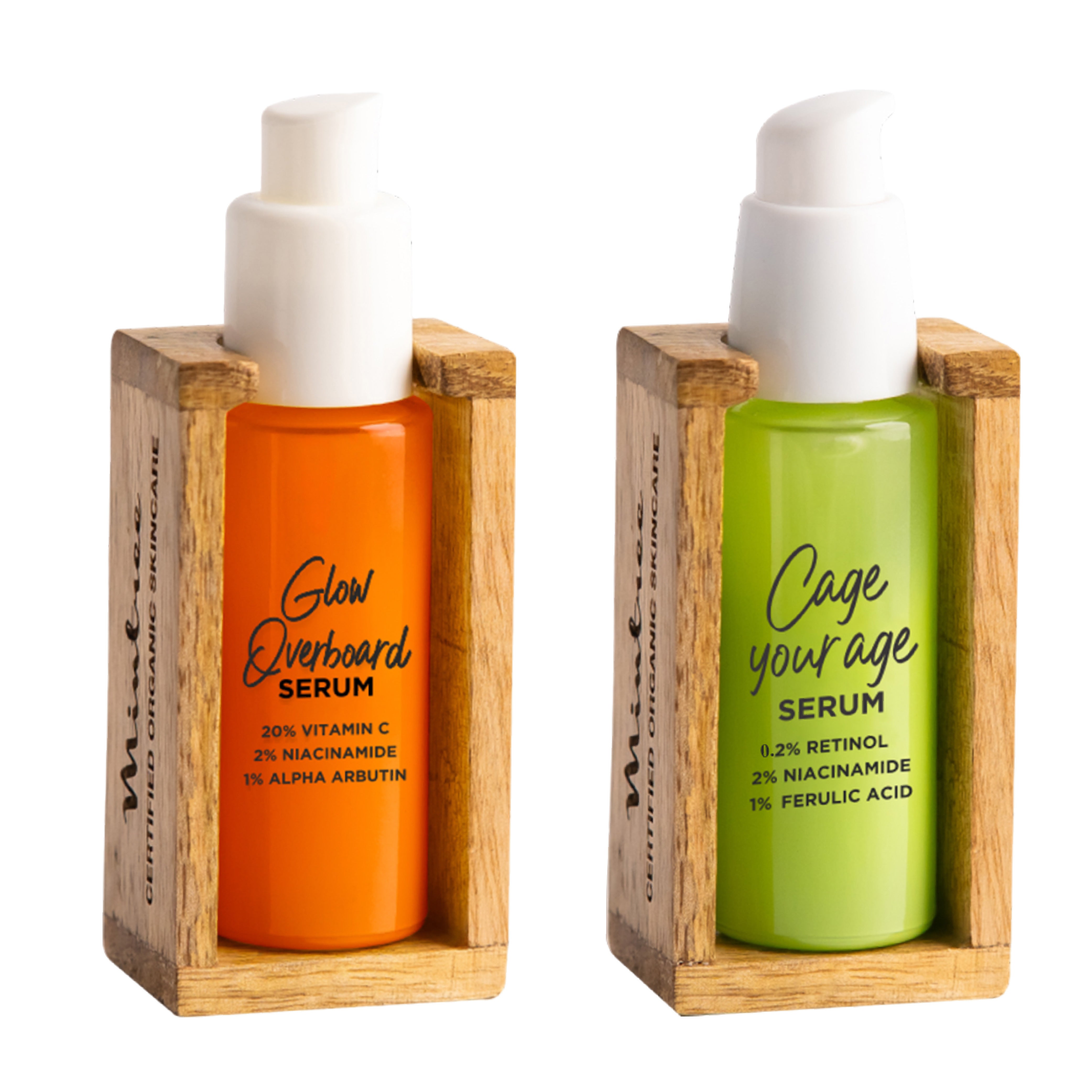 Glow Overboard Serum & Cage Your Age Serum