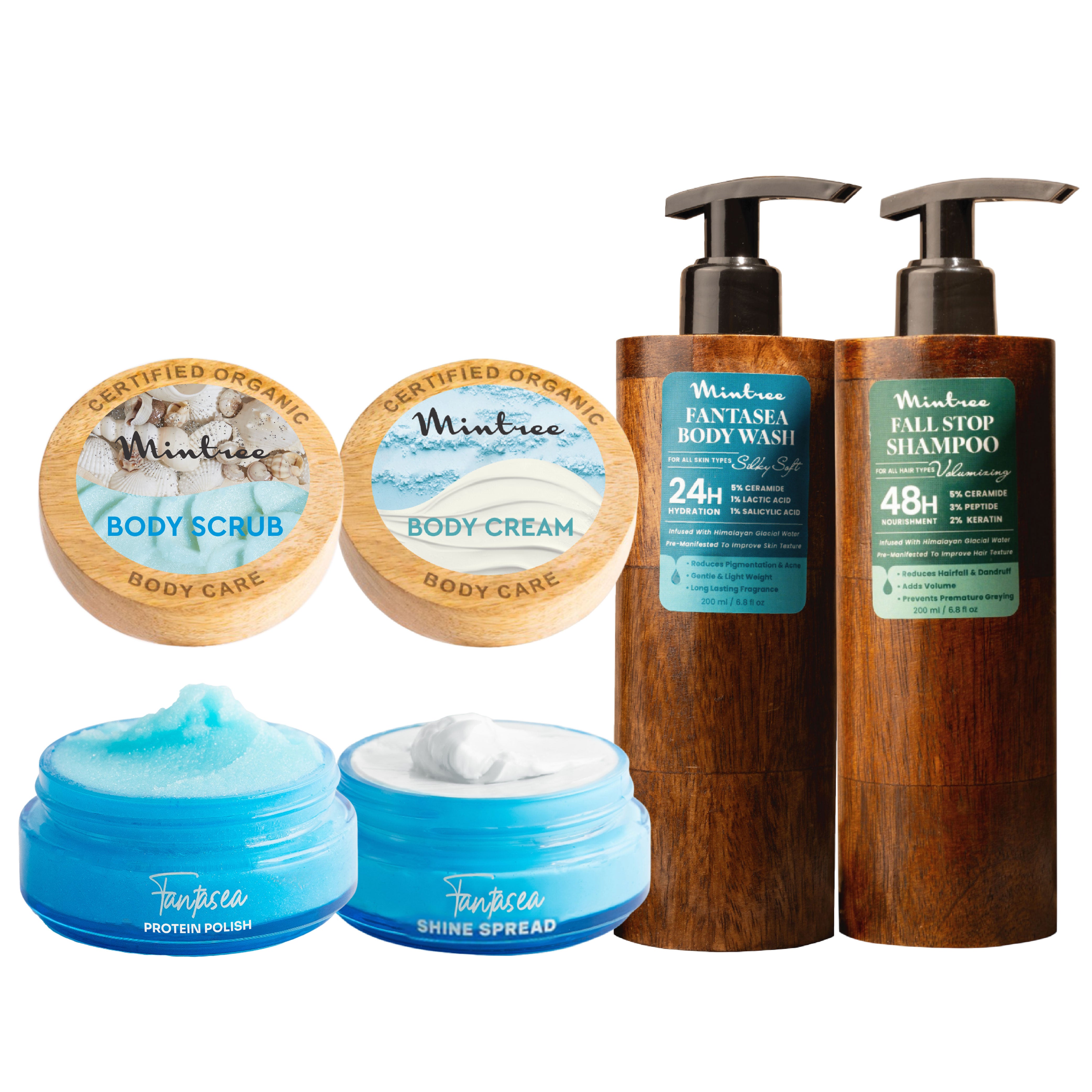 Fantasea Body Scrub, Body Butter, Body Wash & Shampoo