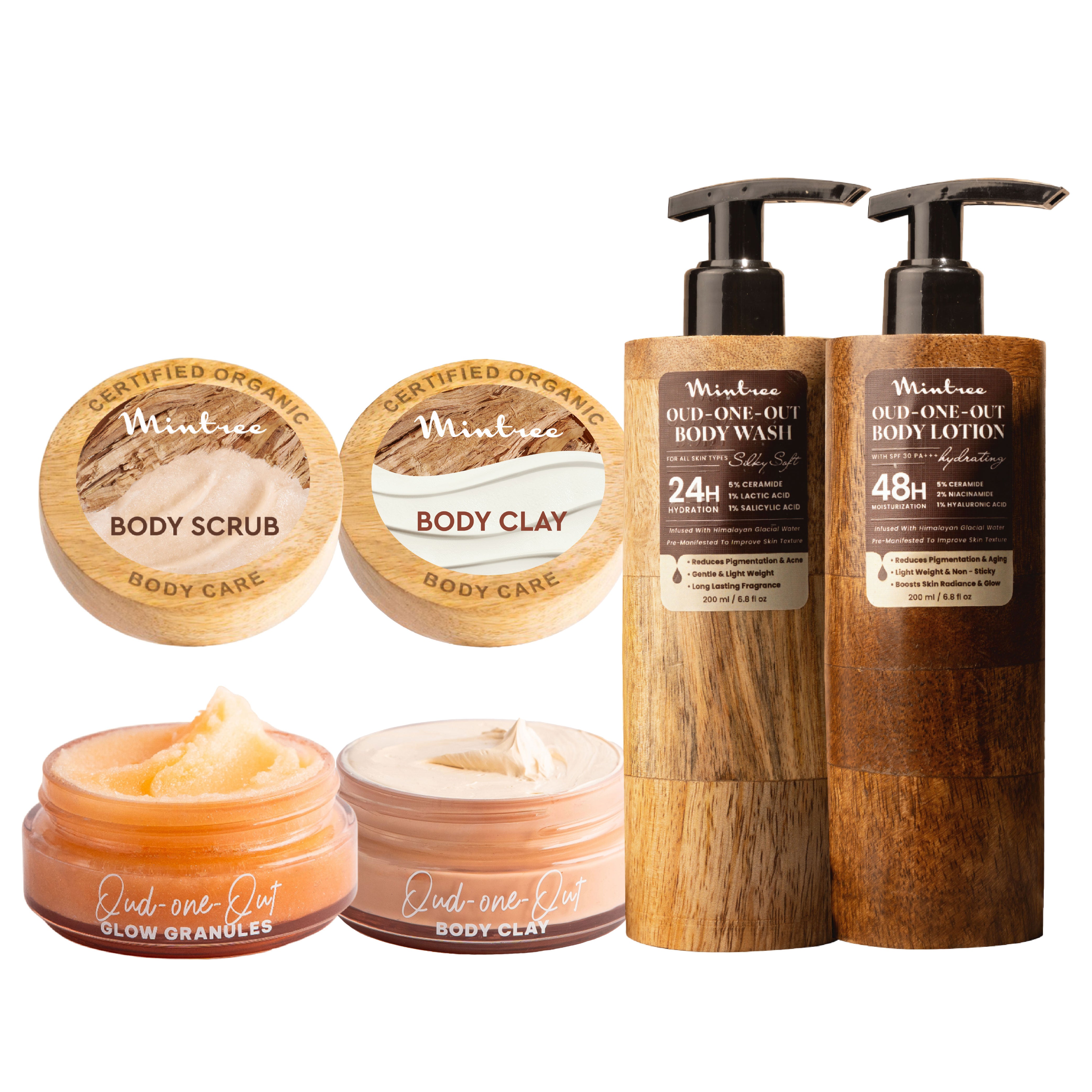 Oud Body Mask, Body Scrub, Body Lotion & Body Wash