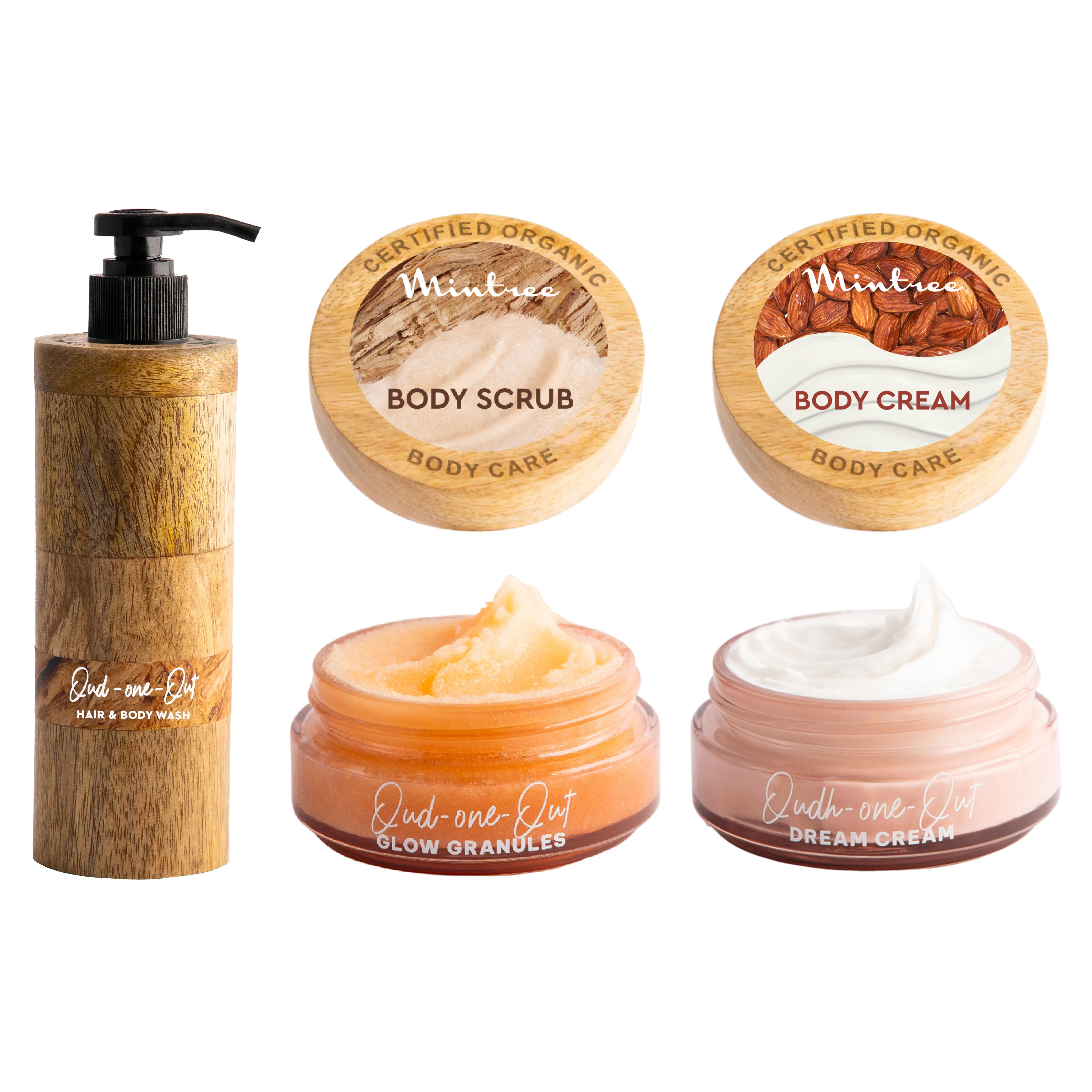 Oud Body Wash, Body Scrub & Body Butter