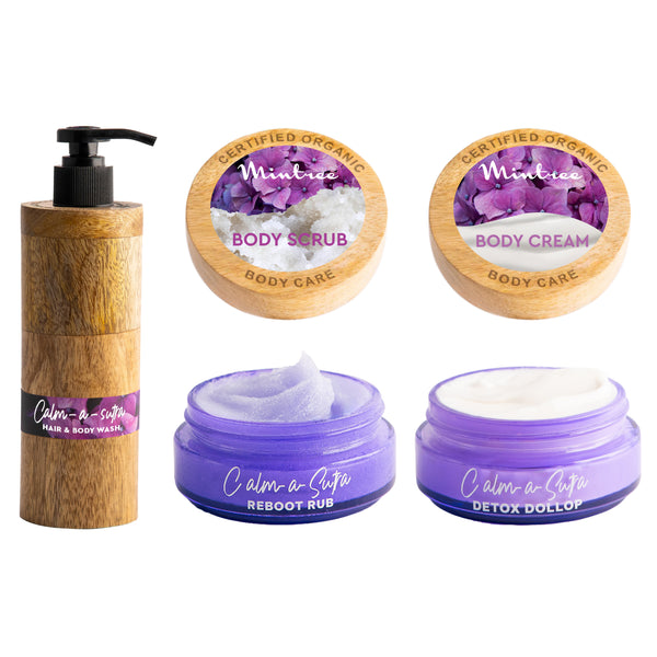 Floral Body Wash, Body Scrub & Body Butter