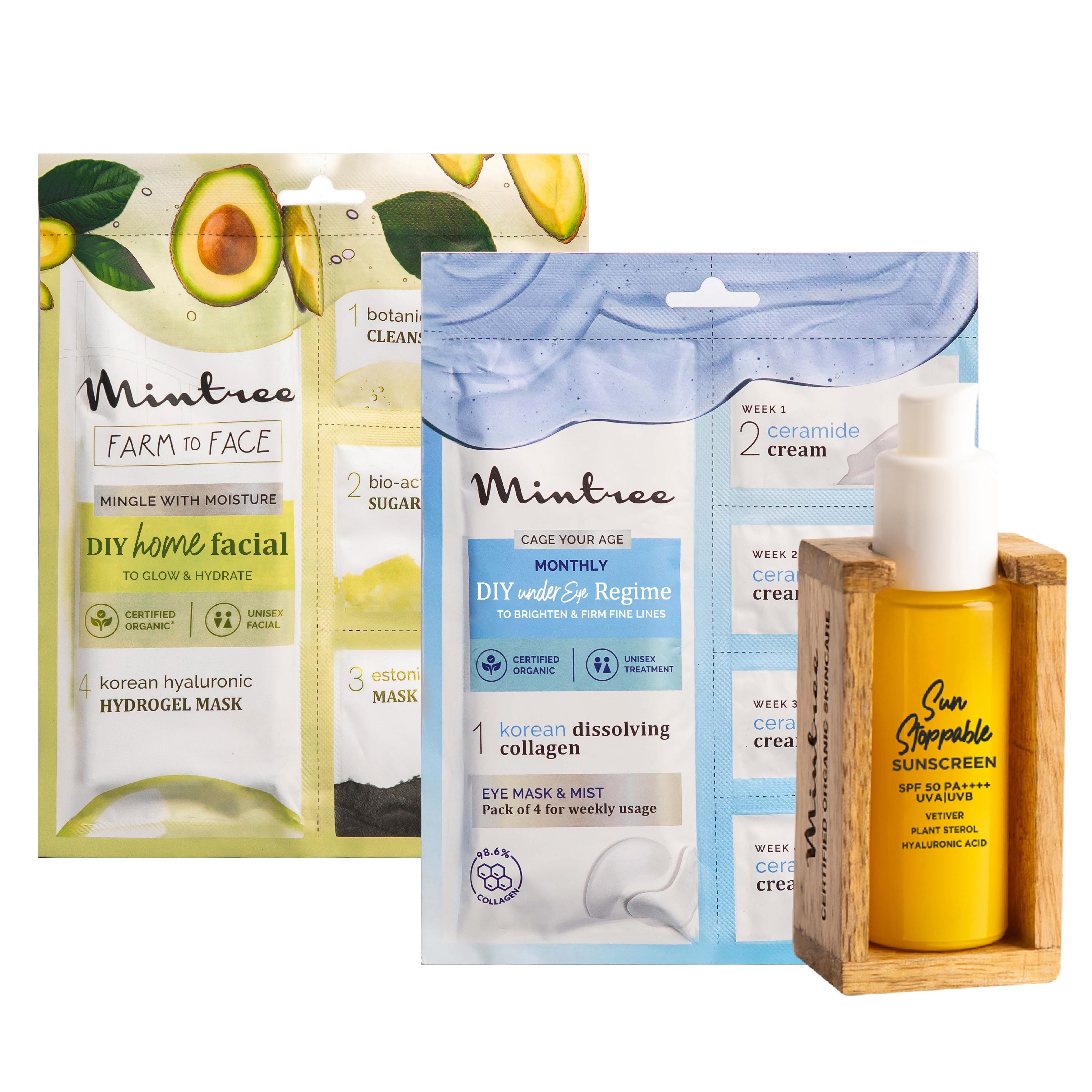 Avocado, Eye Mask & Sunscreen