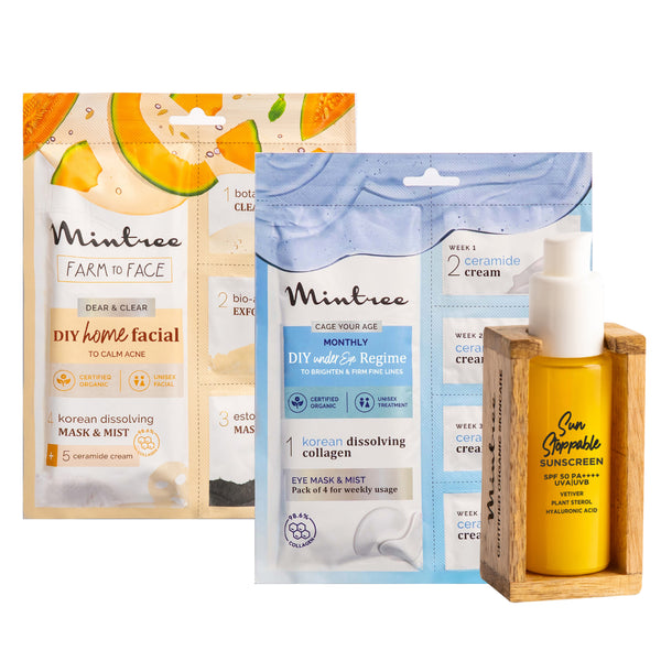 Muskmelon, Eye Mask & Sunscreen