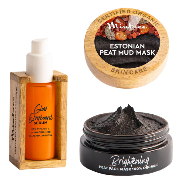 Glow Overboard Serum & Black Mask