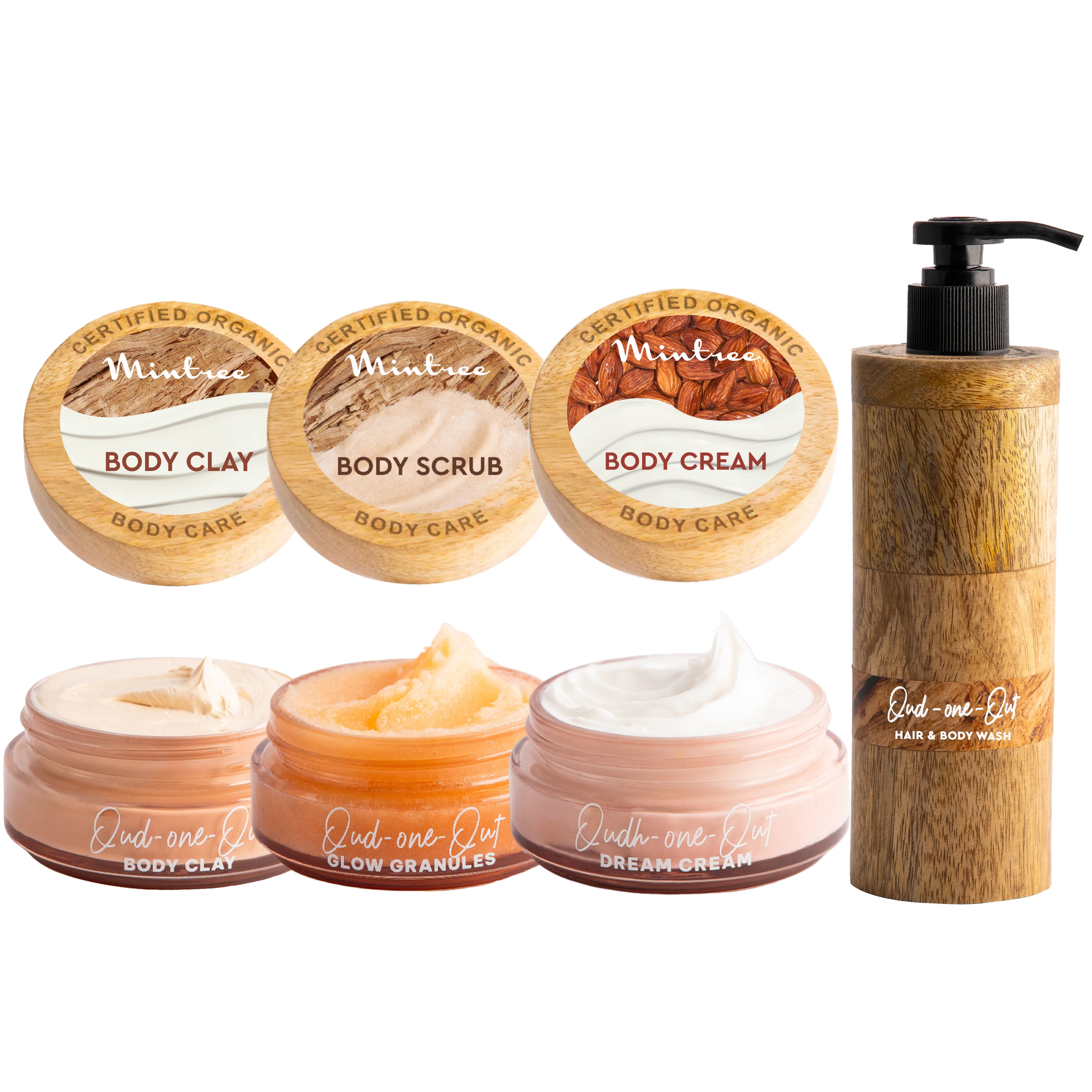 Oud Body Mask, Body Scrub, Body Butter & Body Wash