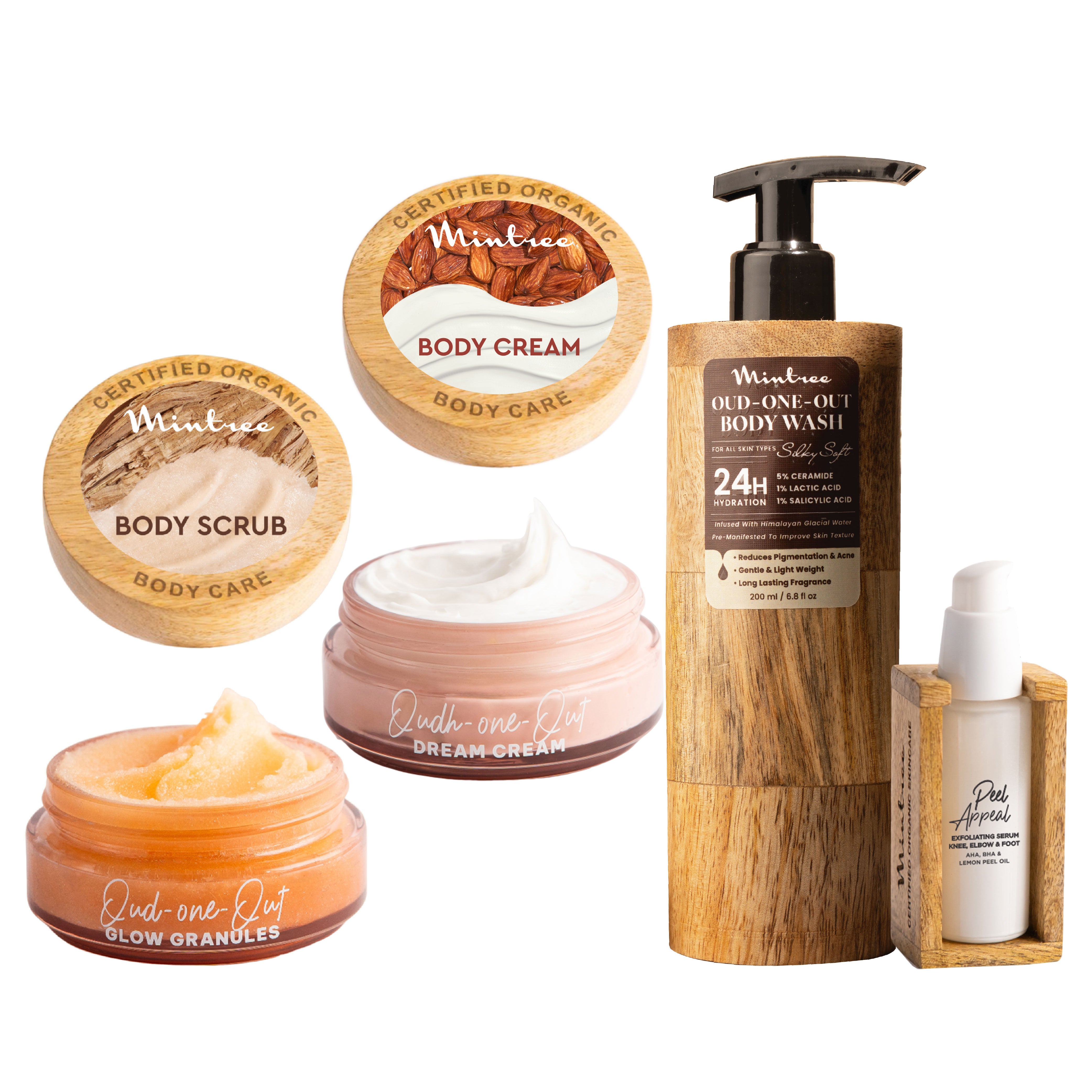 Oud Body Scrub, Body Butter, Body Wash & Peel Appeal