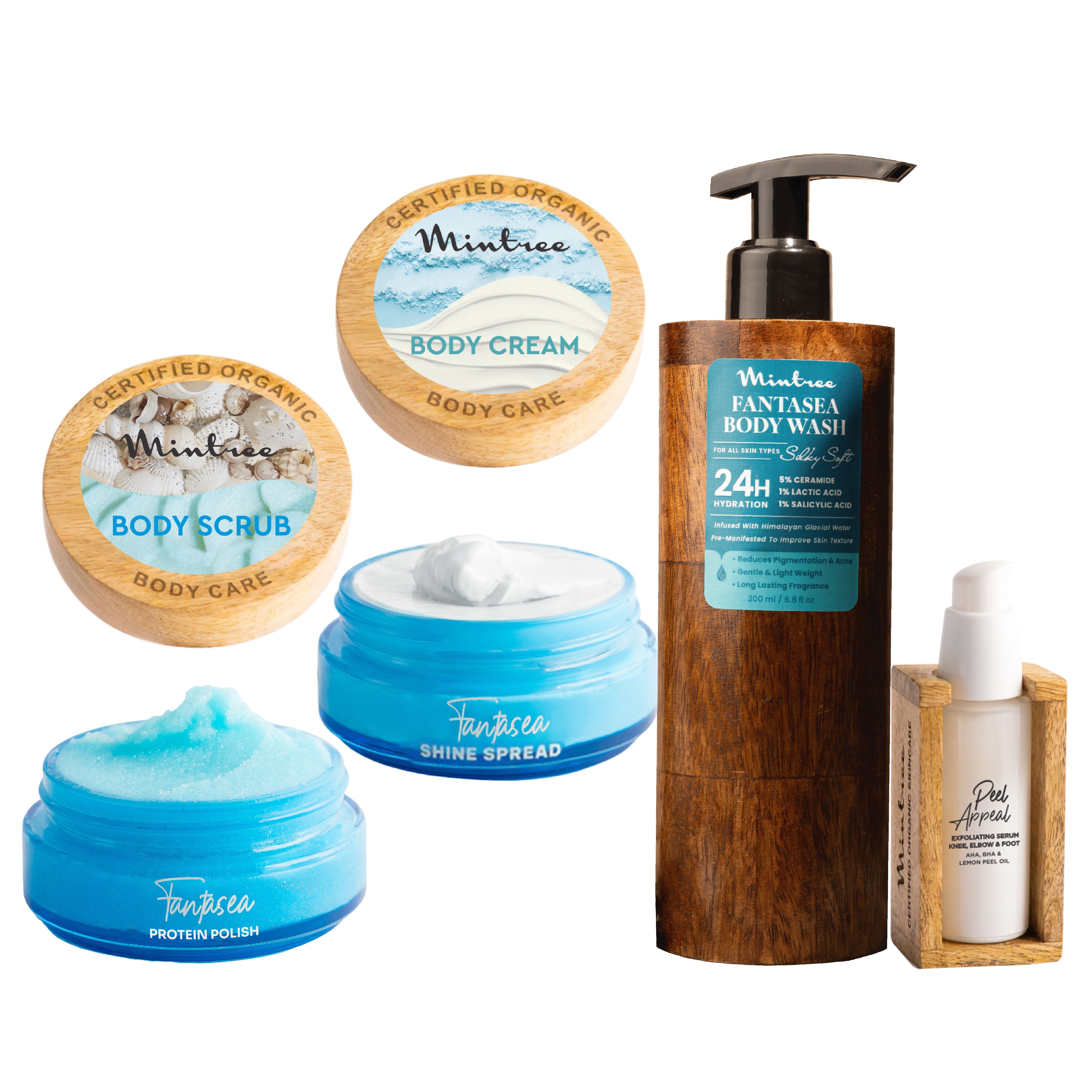 Fantasea Body Scrub, Body Butter, Body Wash & Peel Appeal