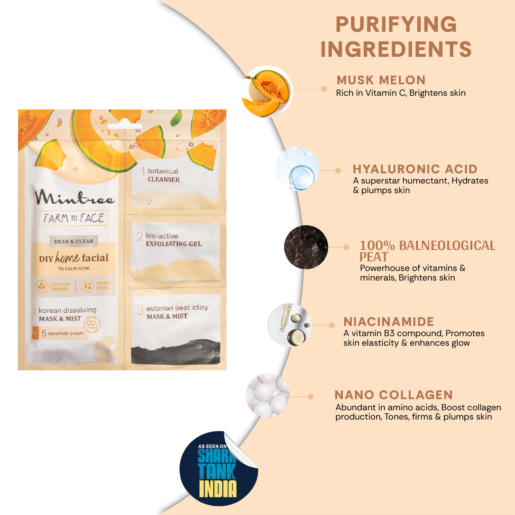 CALMING DIY Home Facial (Muskmelon)