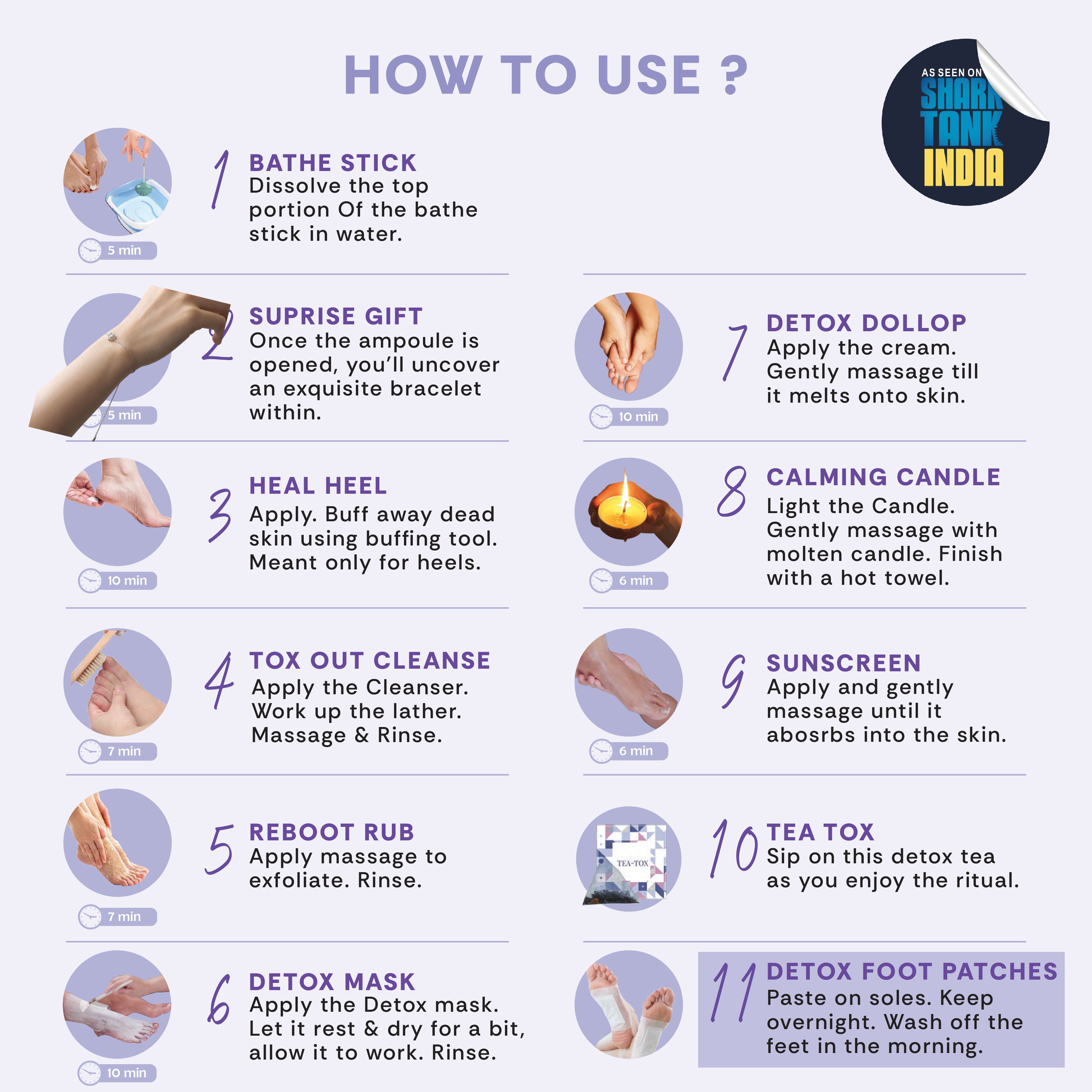 MANI-PEDI KIT <br> BOX THE TOX