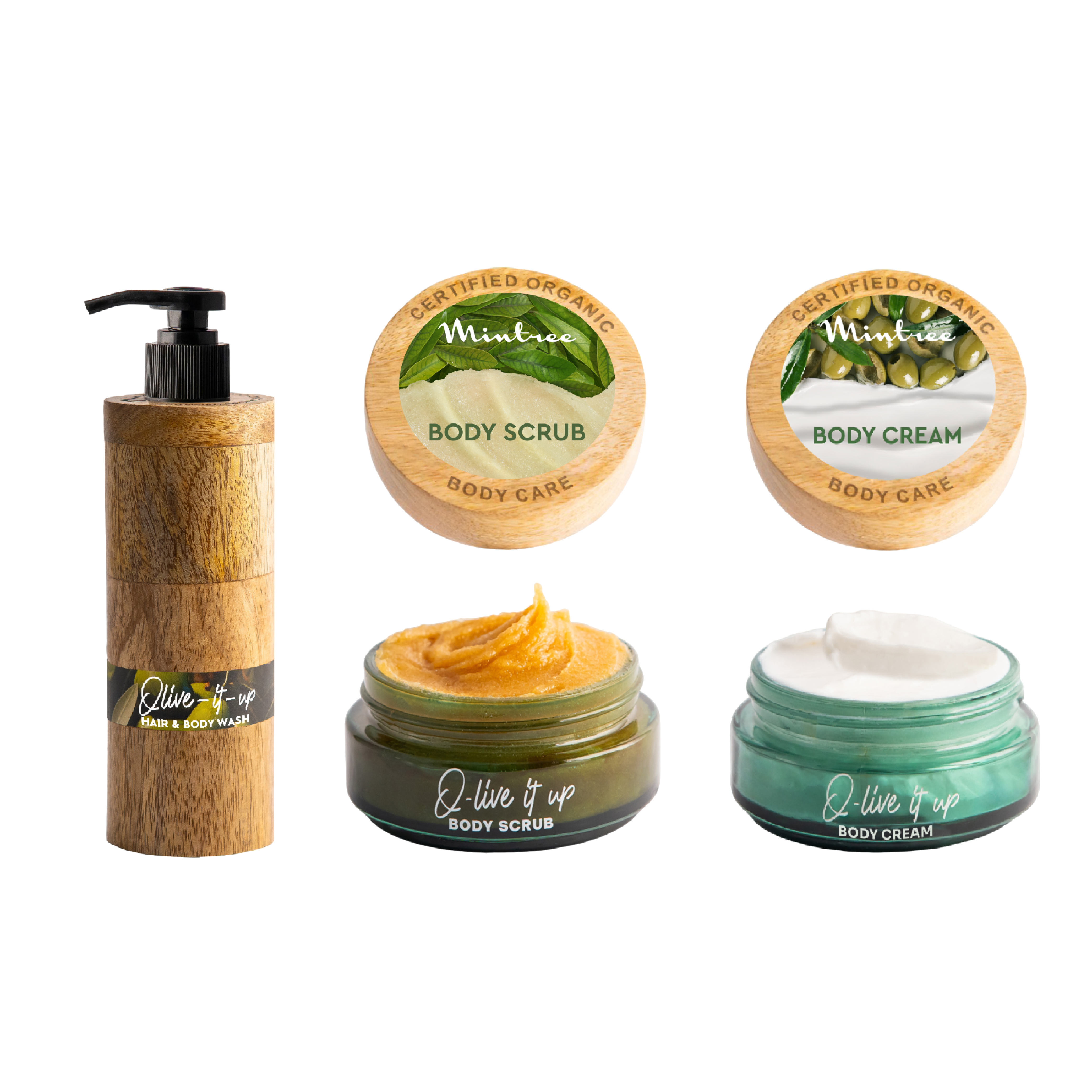 Olive it Up Body Wash, Scrub & Butter