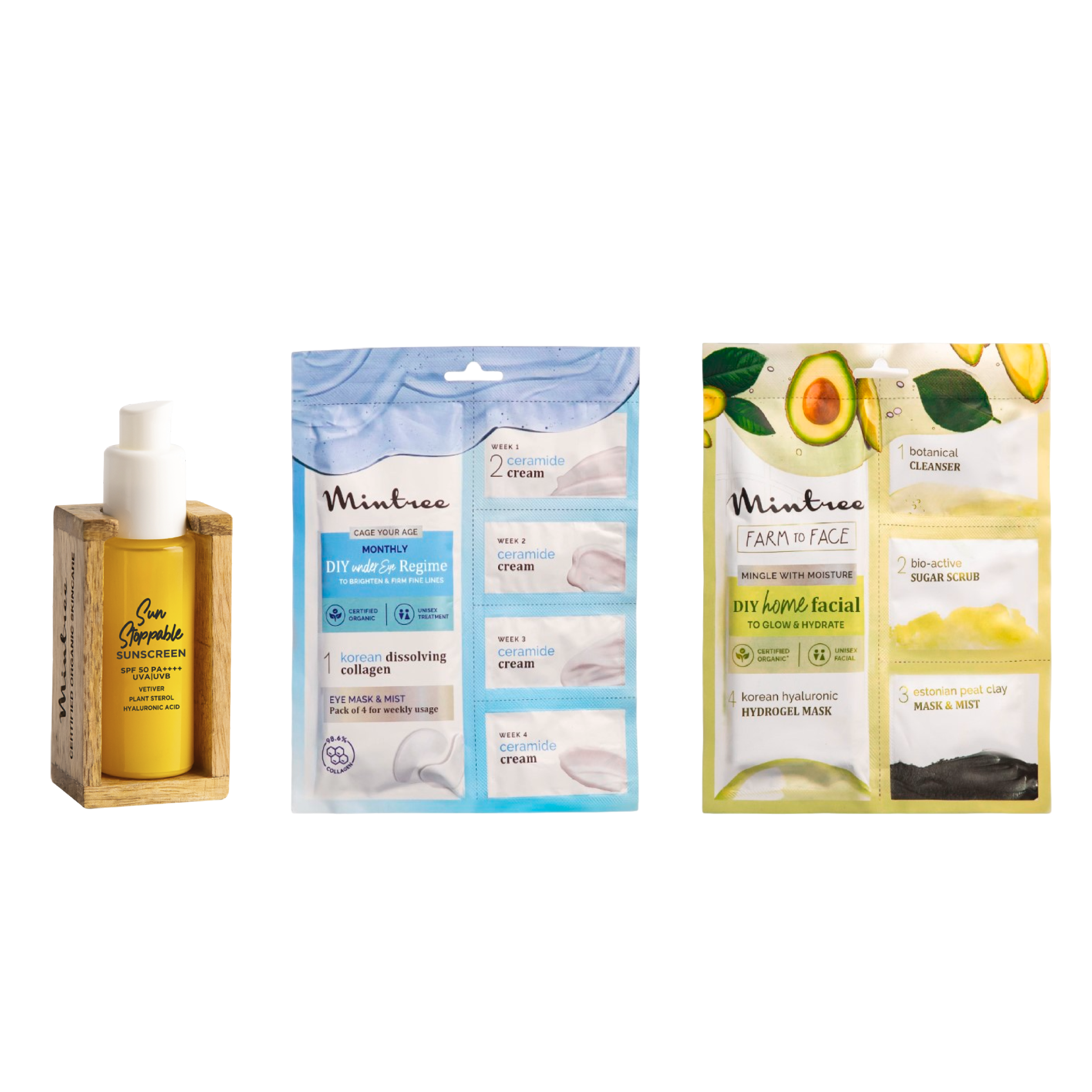 Sunscreen, Under Eye Mask & Avocado DIY
