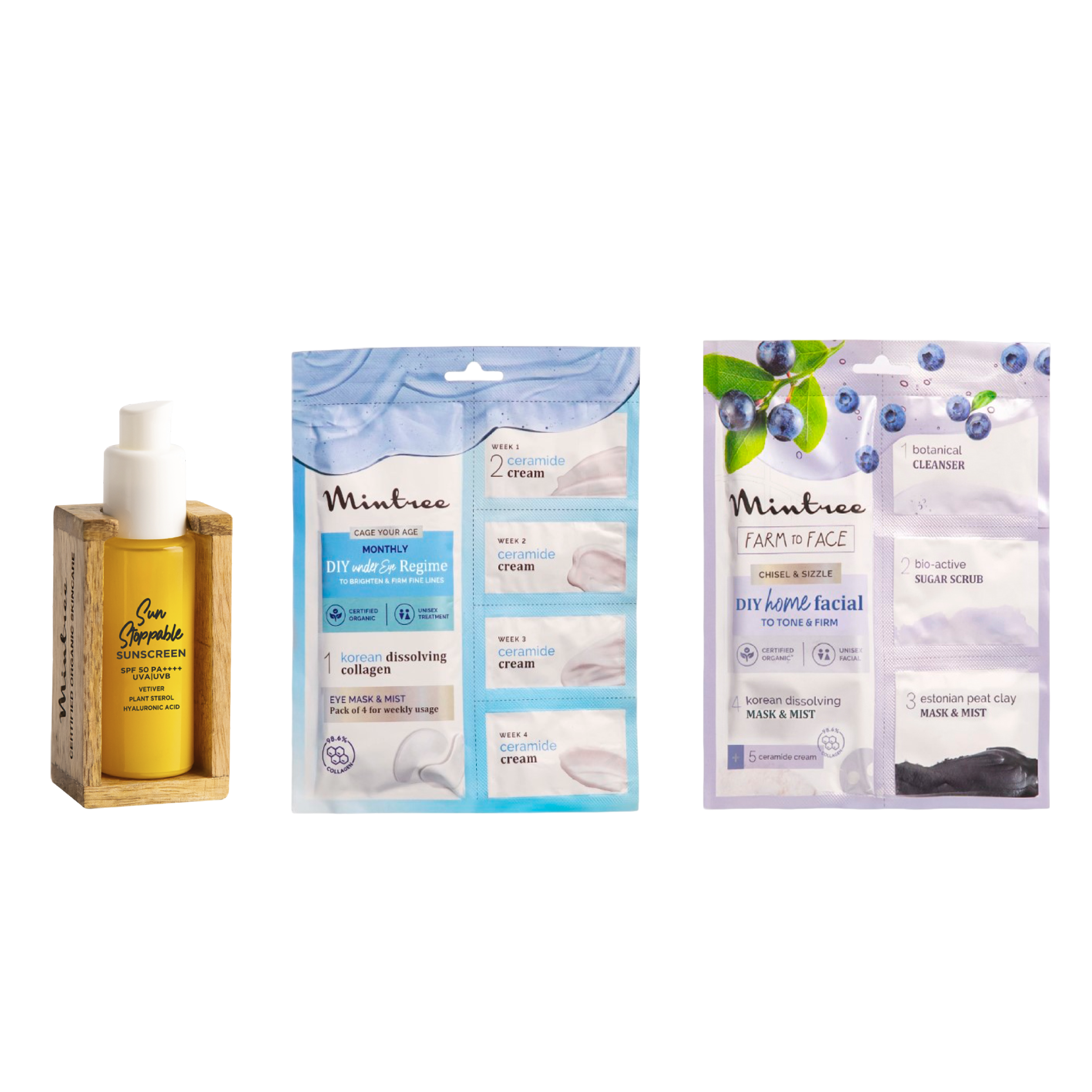 Sunscreen, Under Eye Mask & Blueberry DIY