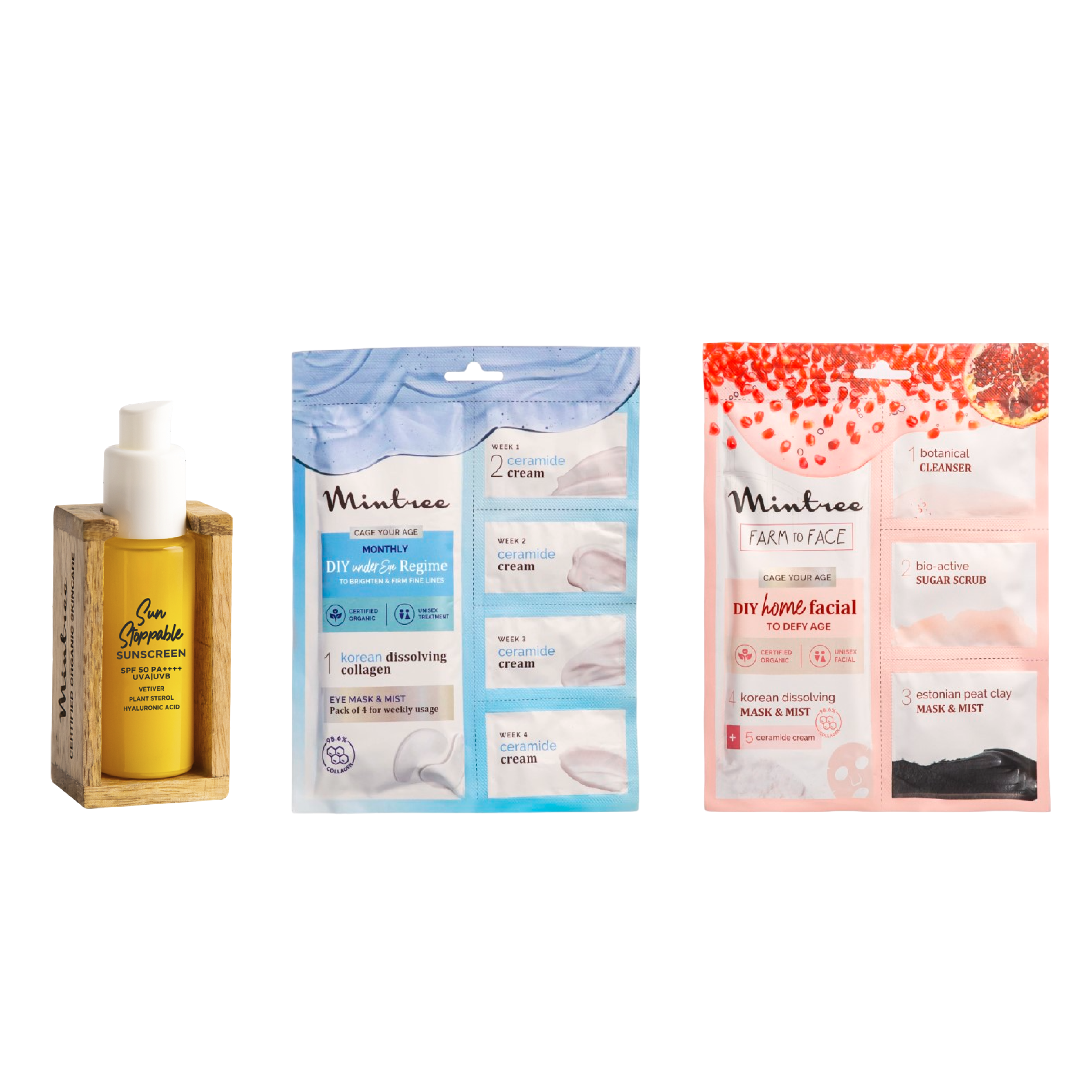 Sunscreen, Under Eye Mask & Pomegranate DIY