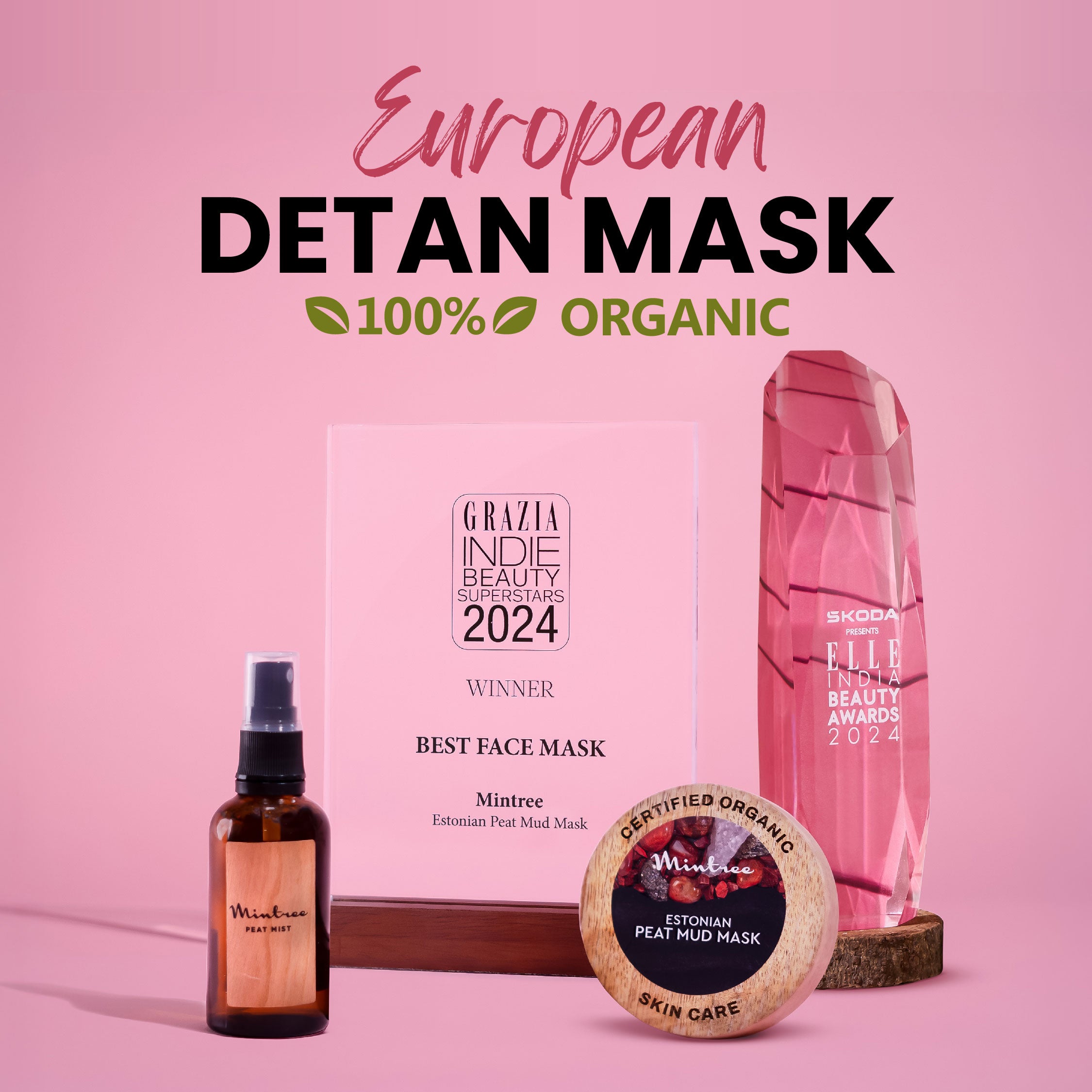 100% Organic <br> Bio-Active Face Mist <br> 50 ml