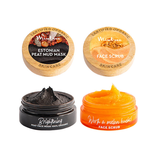 Peat Mud Mask & Melon Face Scrub